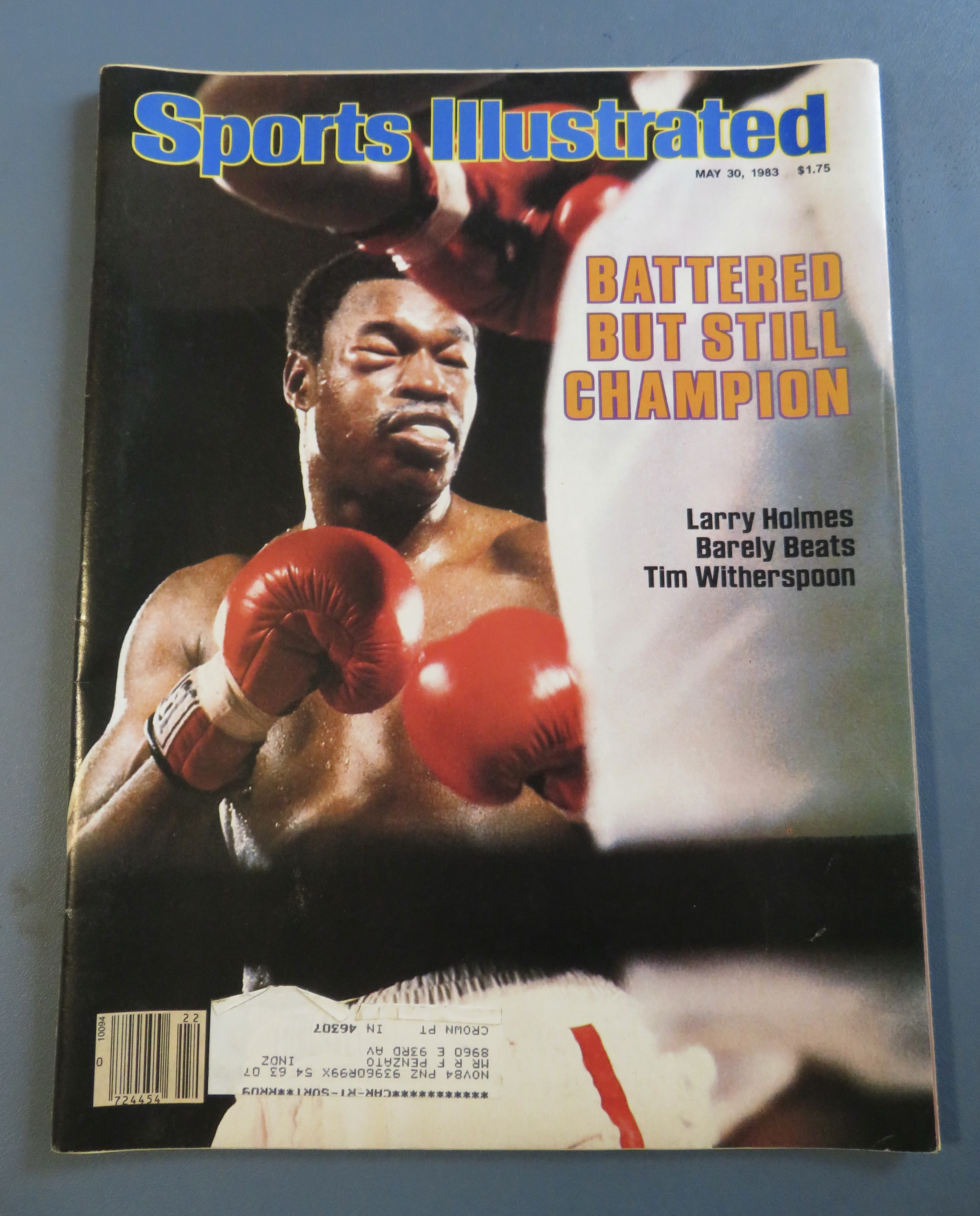 Sports Illustrated Magazine -May 30, 1983- Larry Holmes