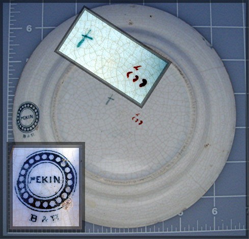 Oriental plate, Chinoiserie B & H Pekin 1980's