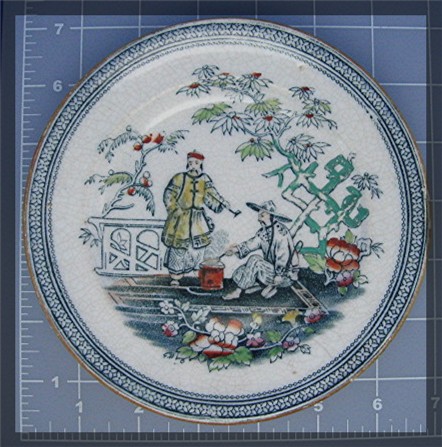 Oriental plate, Chinoiserie B & H Pekin 1980's