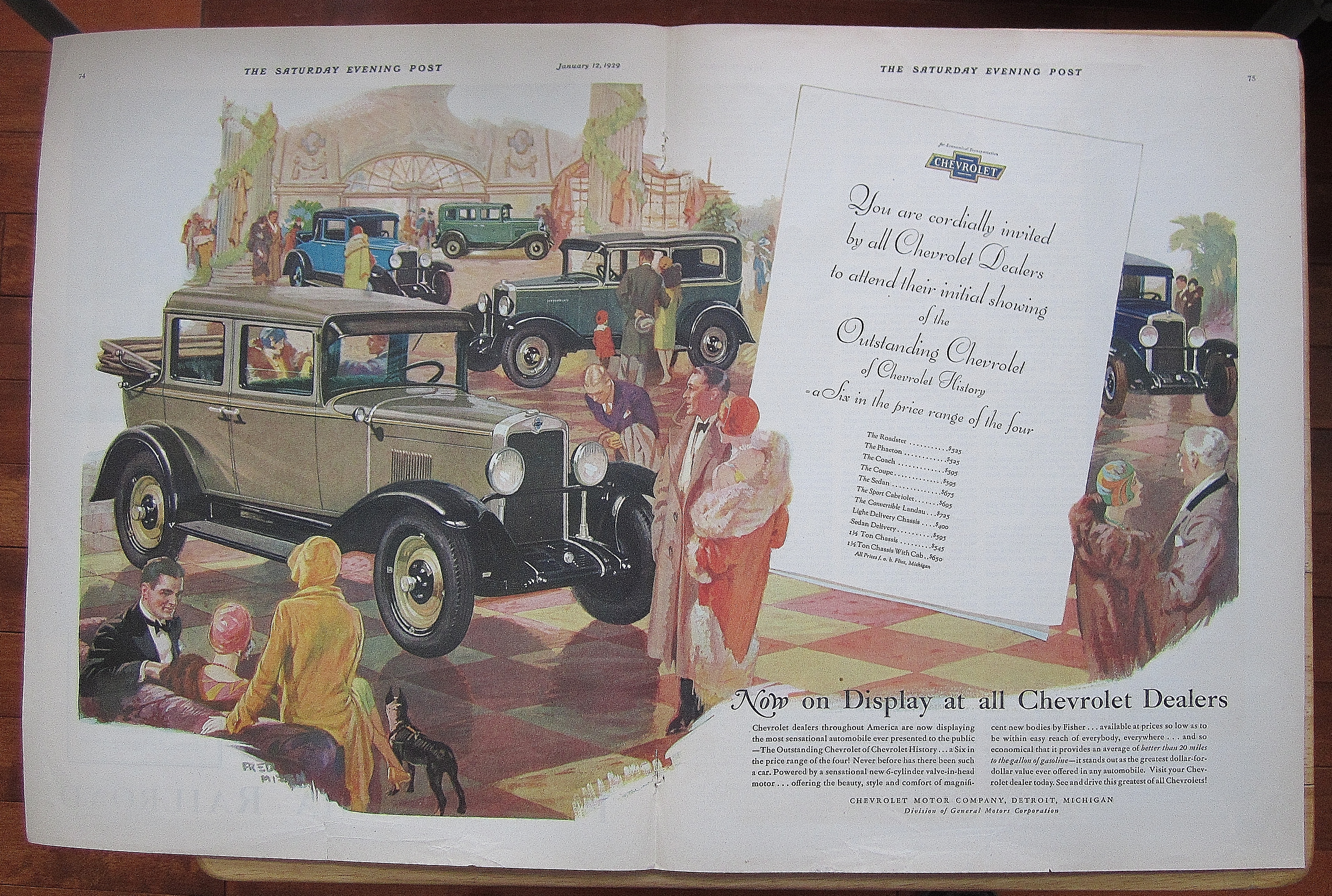 1929 Chevrolet With Many Differnet Chevys