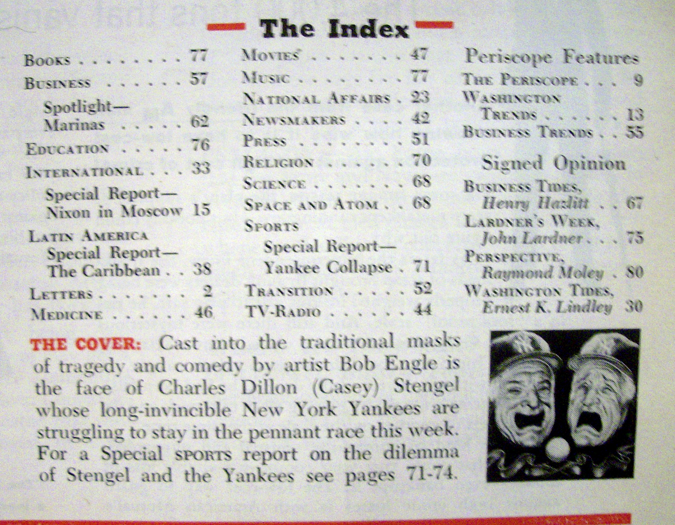 Newsweek Magazine - August 3, 1959 - Nixon