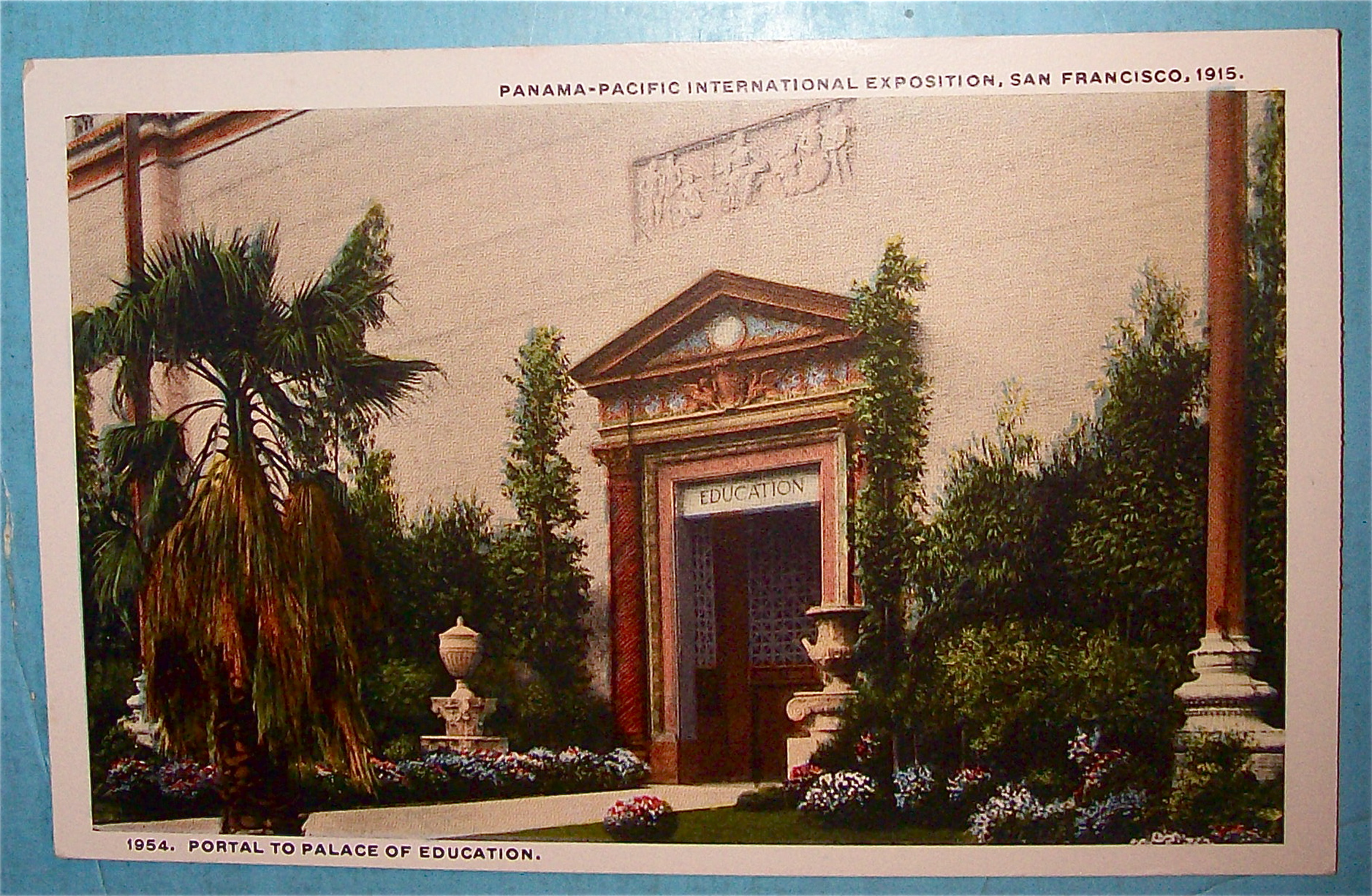 Portal To Palace Of Education Postcard (Pan Pac Expo)