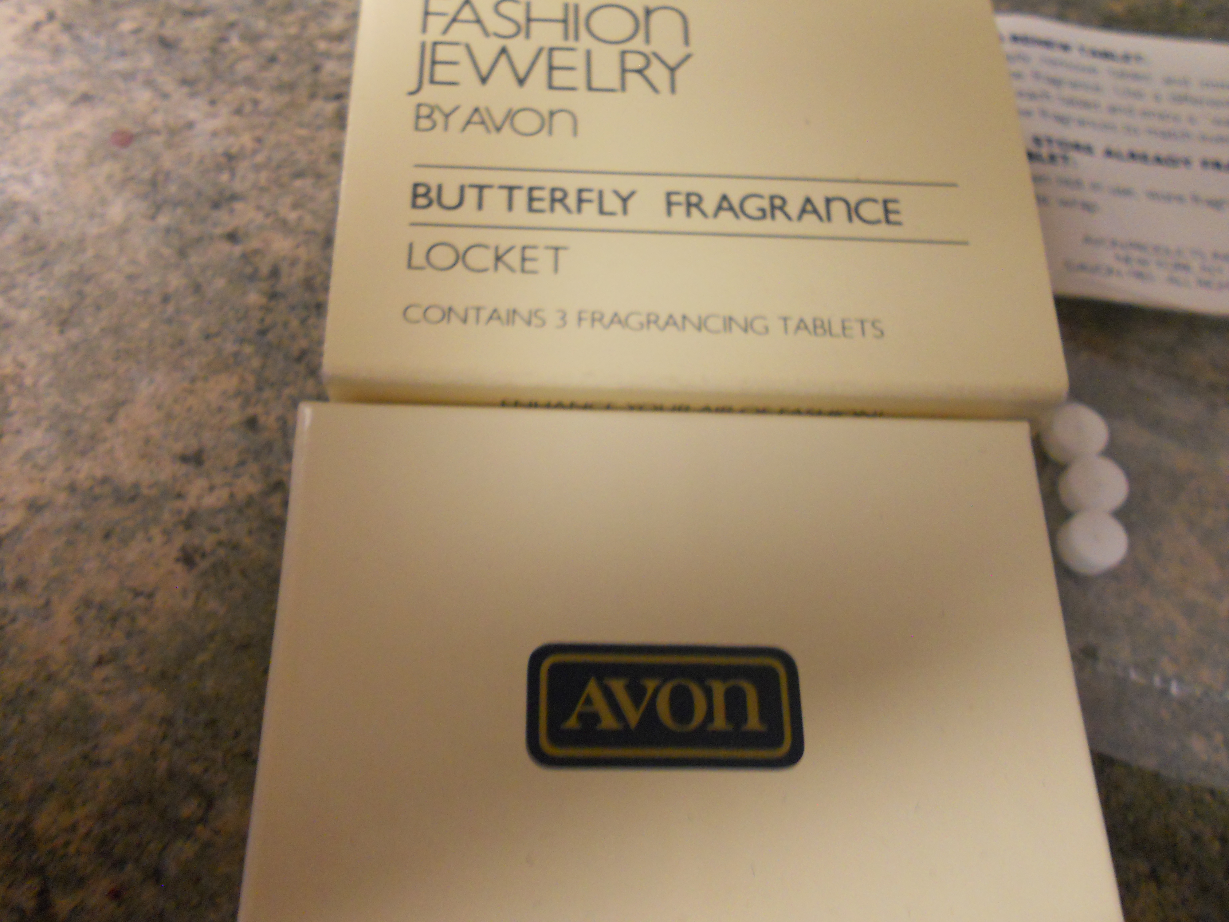 Avon Butterfly Fragrance Locket MIB 1983