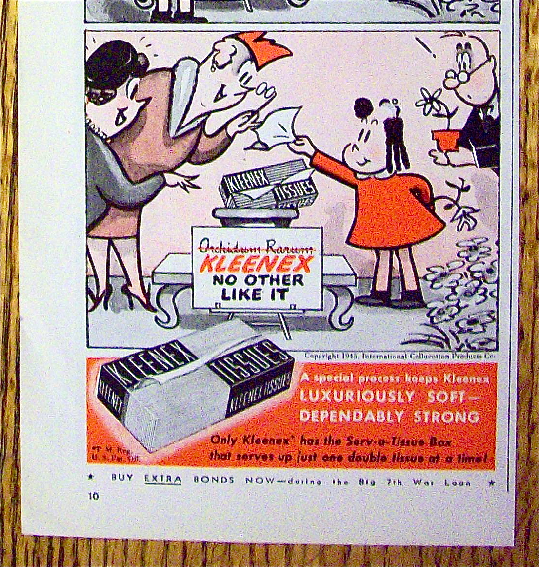 1945 Kleenex with Little Lulu