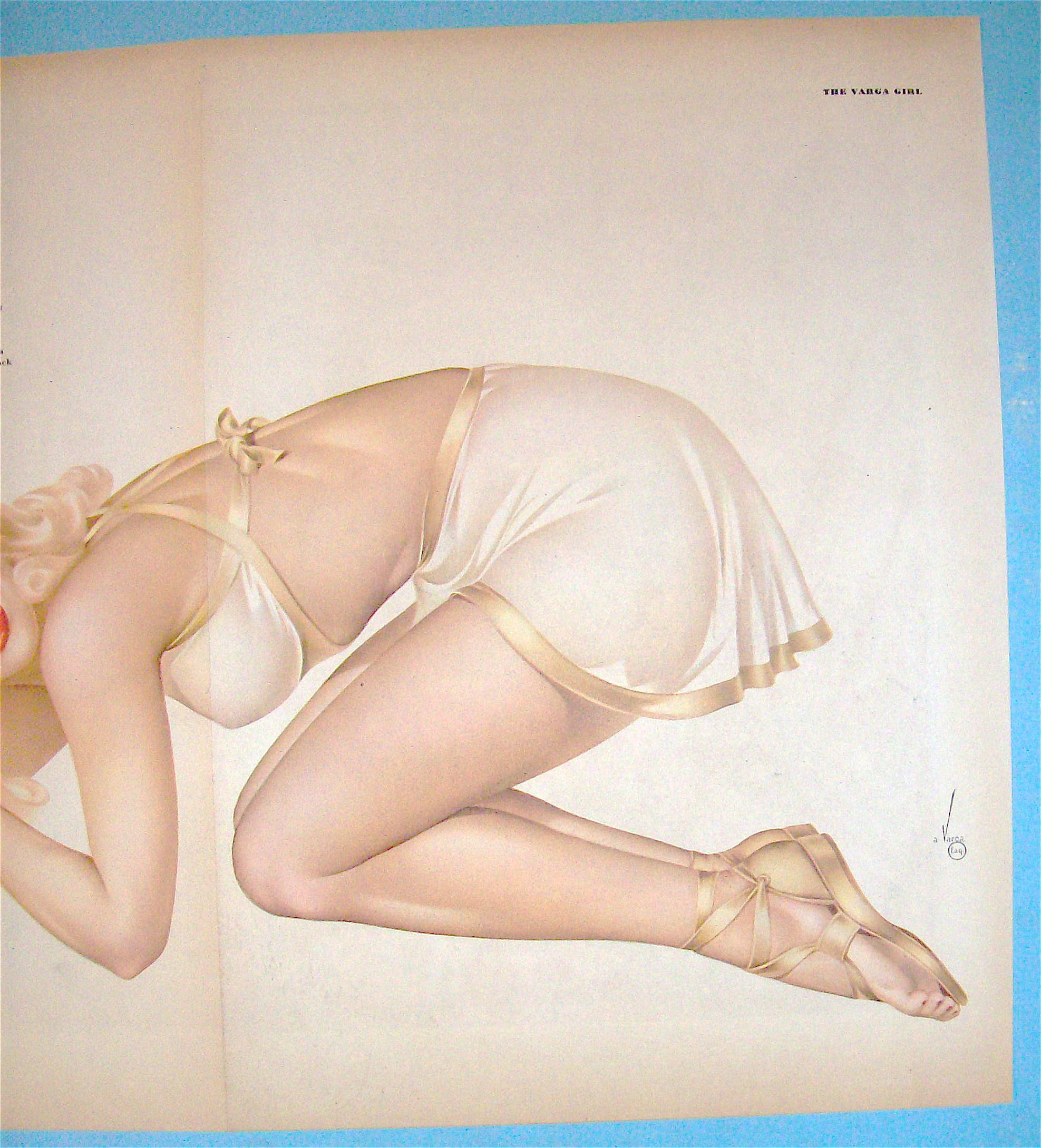 Esquire Girl Pin-Up December 1945 Christmas Tidings