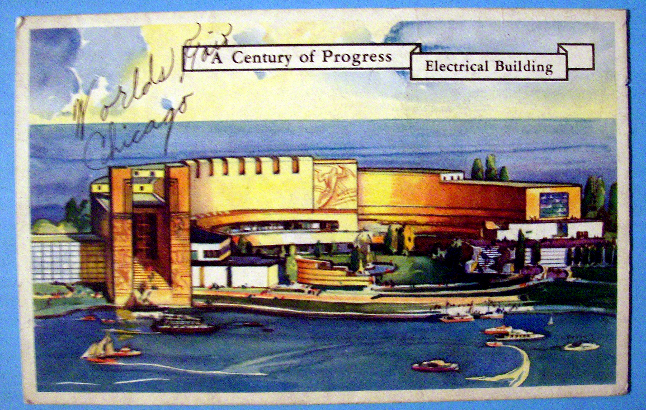 Postcard of Electrical Building (Chicago World's Fair)