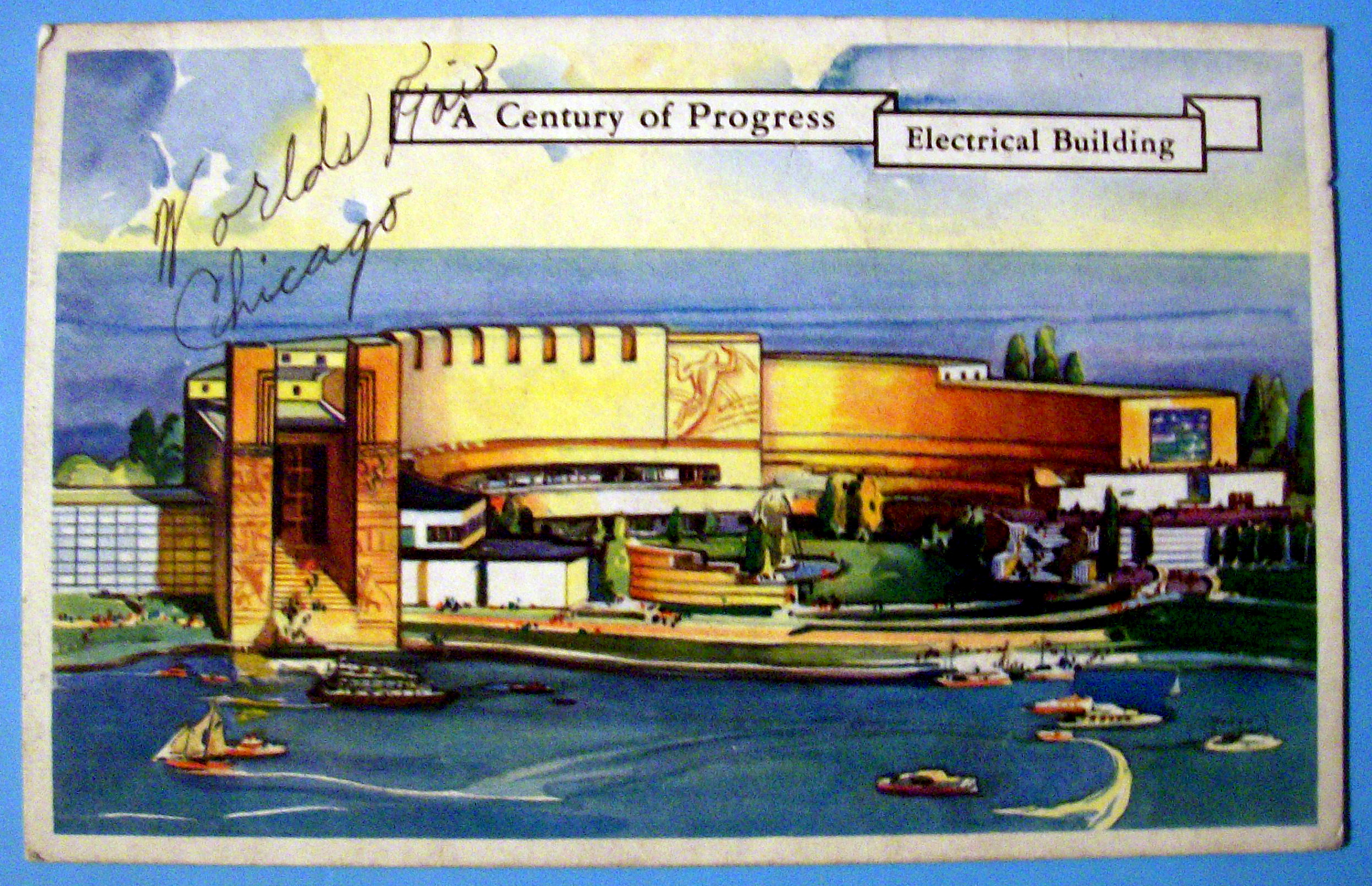 Postcard of Electrical Building (Chicago World's Fair)