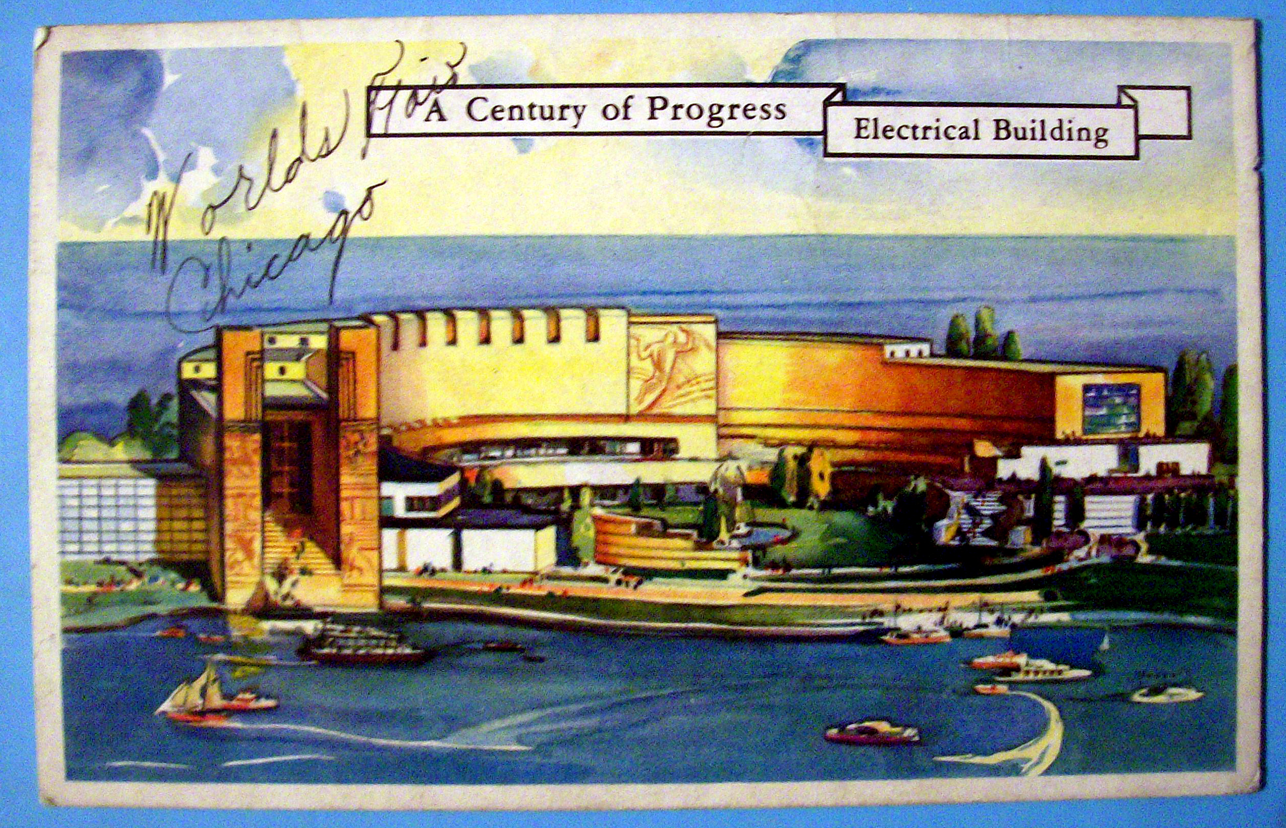 Postcard of Electrical Building (Chicago World's Fair)