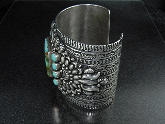 Darryl Becenti Sterling Silver Pilot Mountain Turquoise