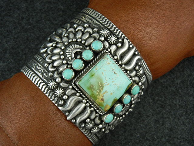 Darryl Becenti Sterling Silver Pilot Mountain Turquoise