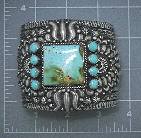Darryl Becenti Sterling Silver Pilot Mountain Turquoise