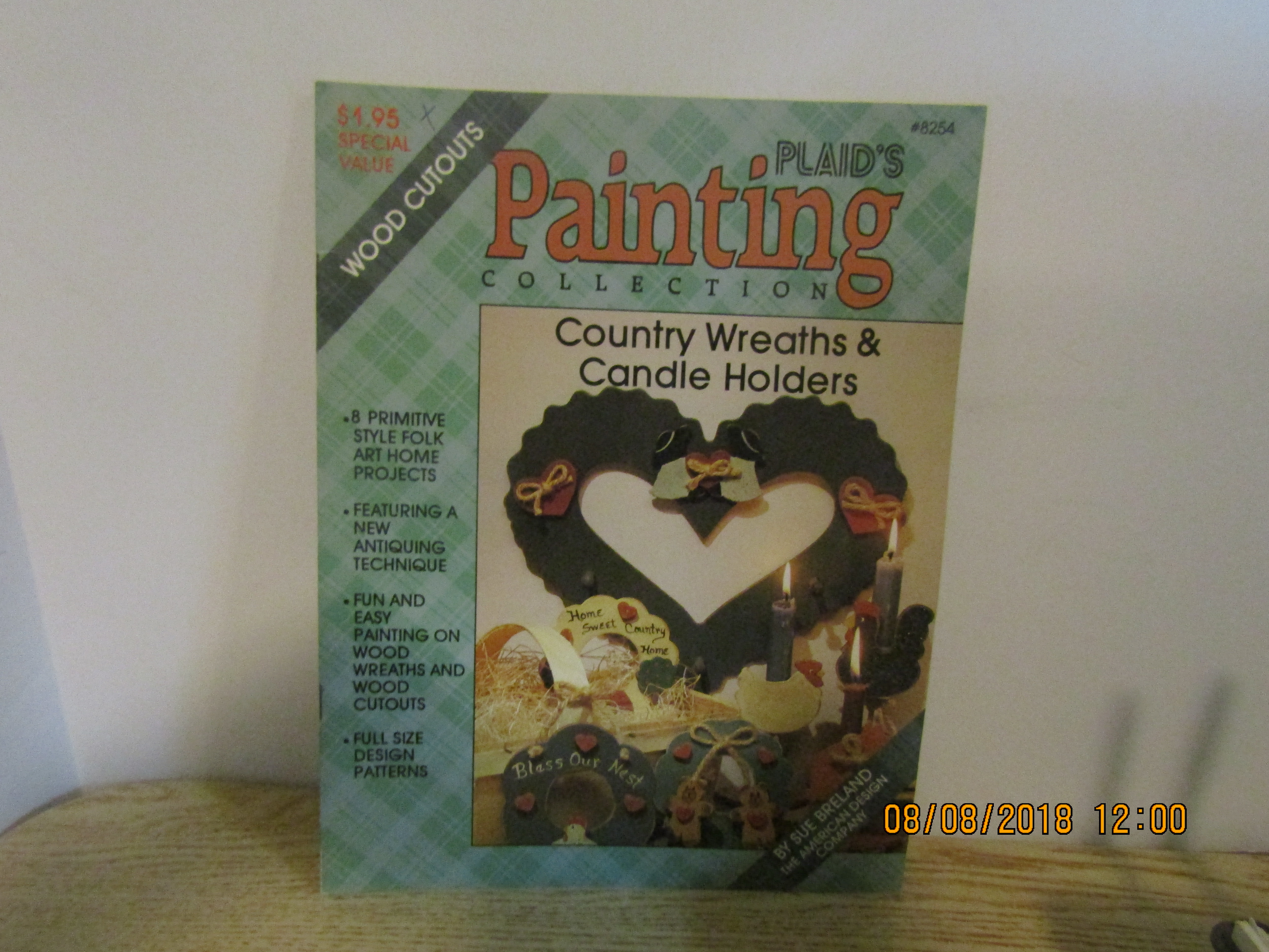 Plaid Country Painting Wreaths & Candle Holders #8254