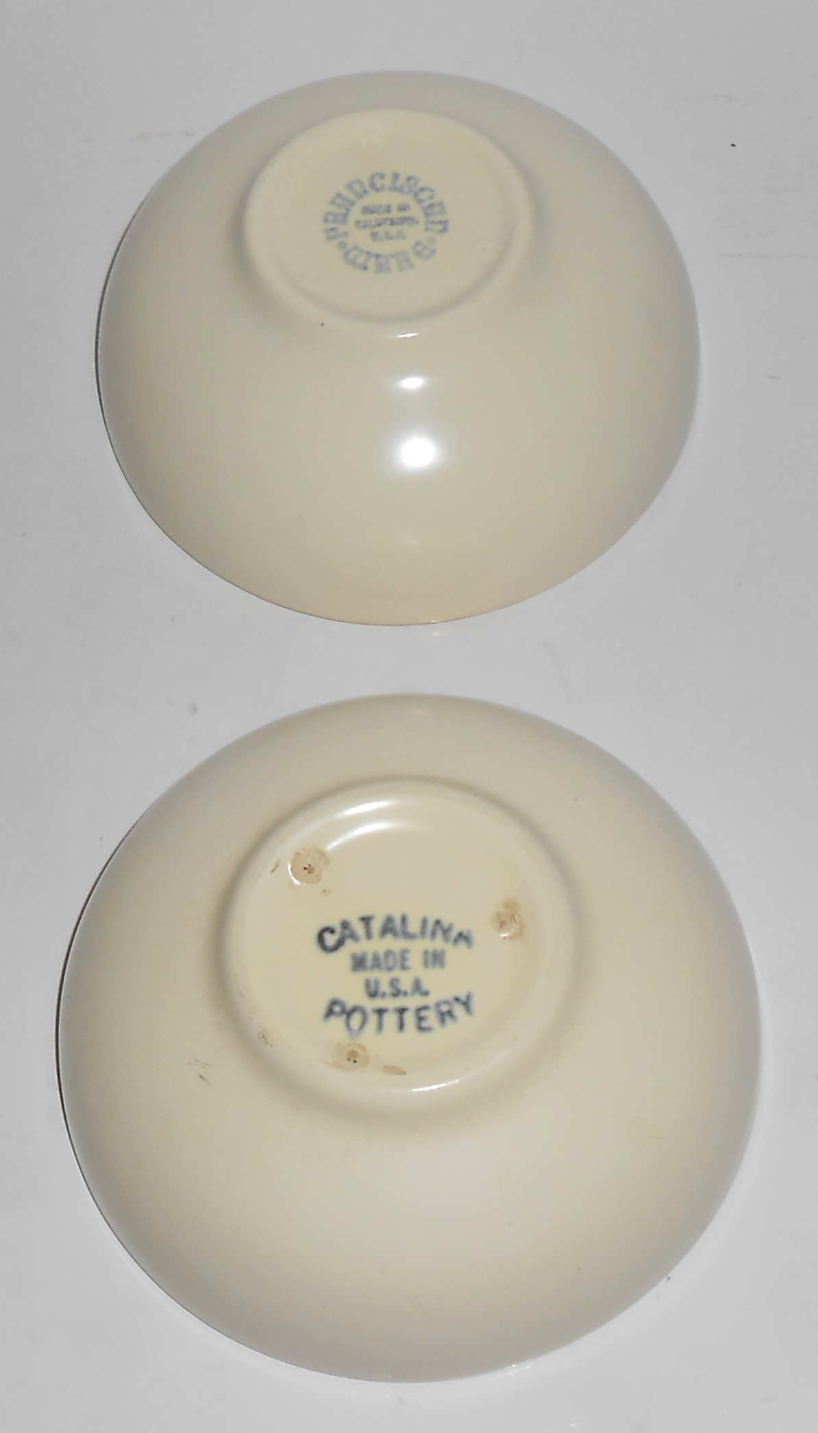 Catalina Pottery Rancho Ware Duotone Satin Coral/Ivory