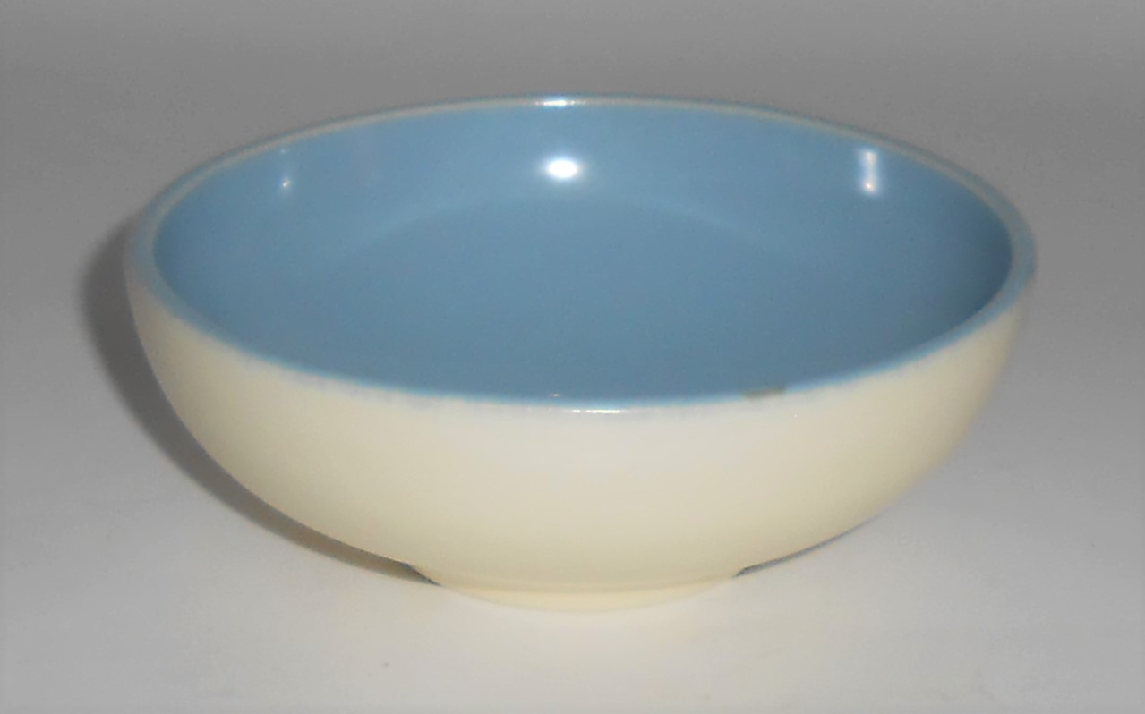 Catalina Pottery Rancho Ware Duotone Pastel Blue/Ivory