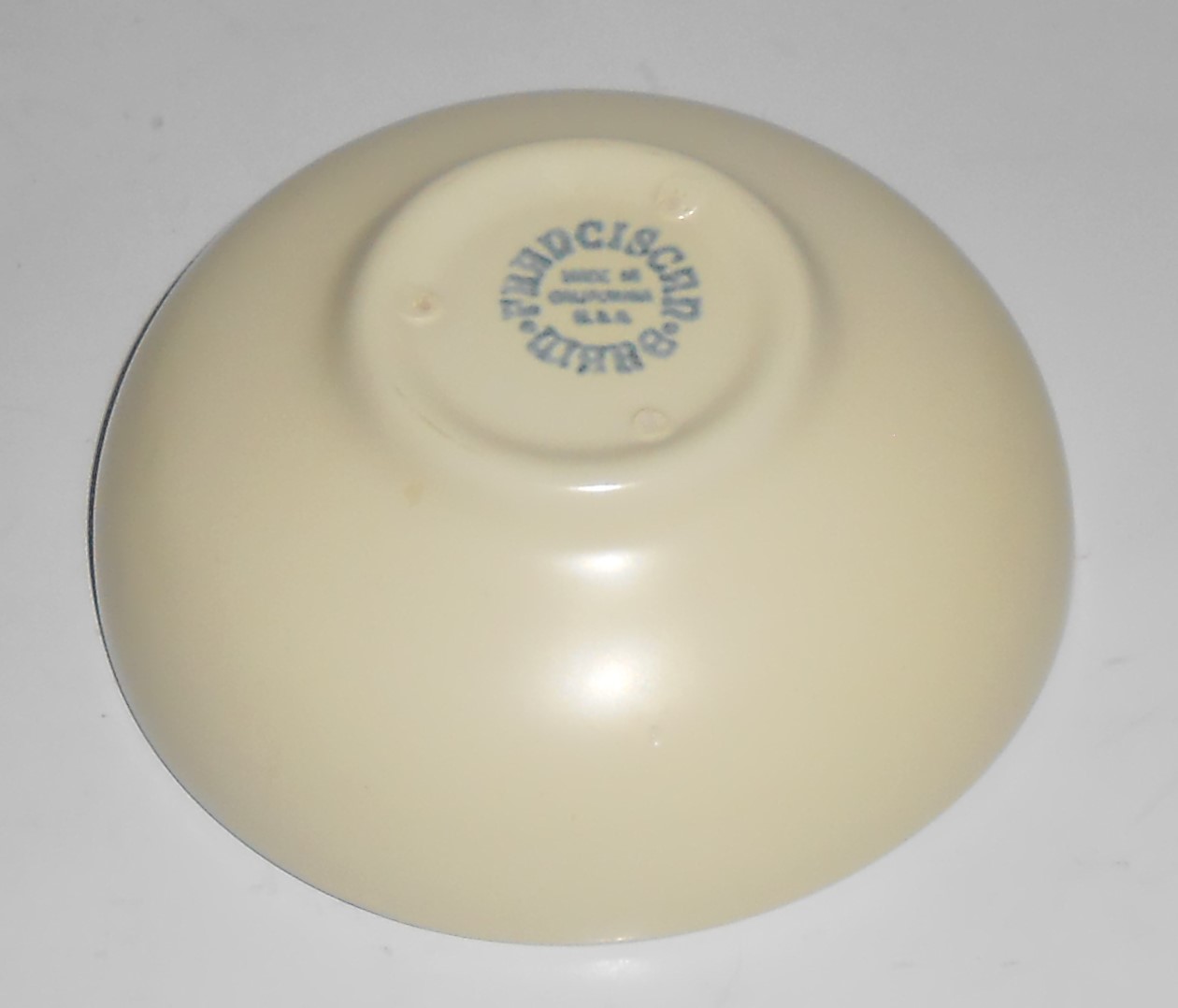 Catalina Pottery Rancho Ware Duotone Pastel Blue/Ivory