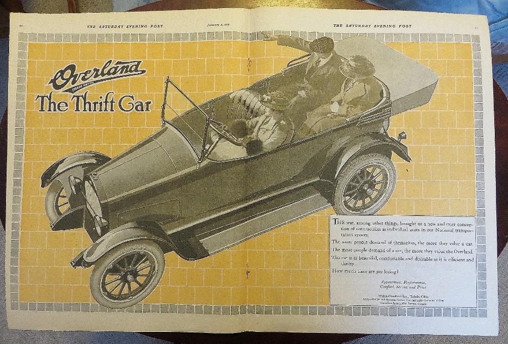1919 Overland With The Thrift Car