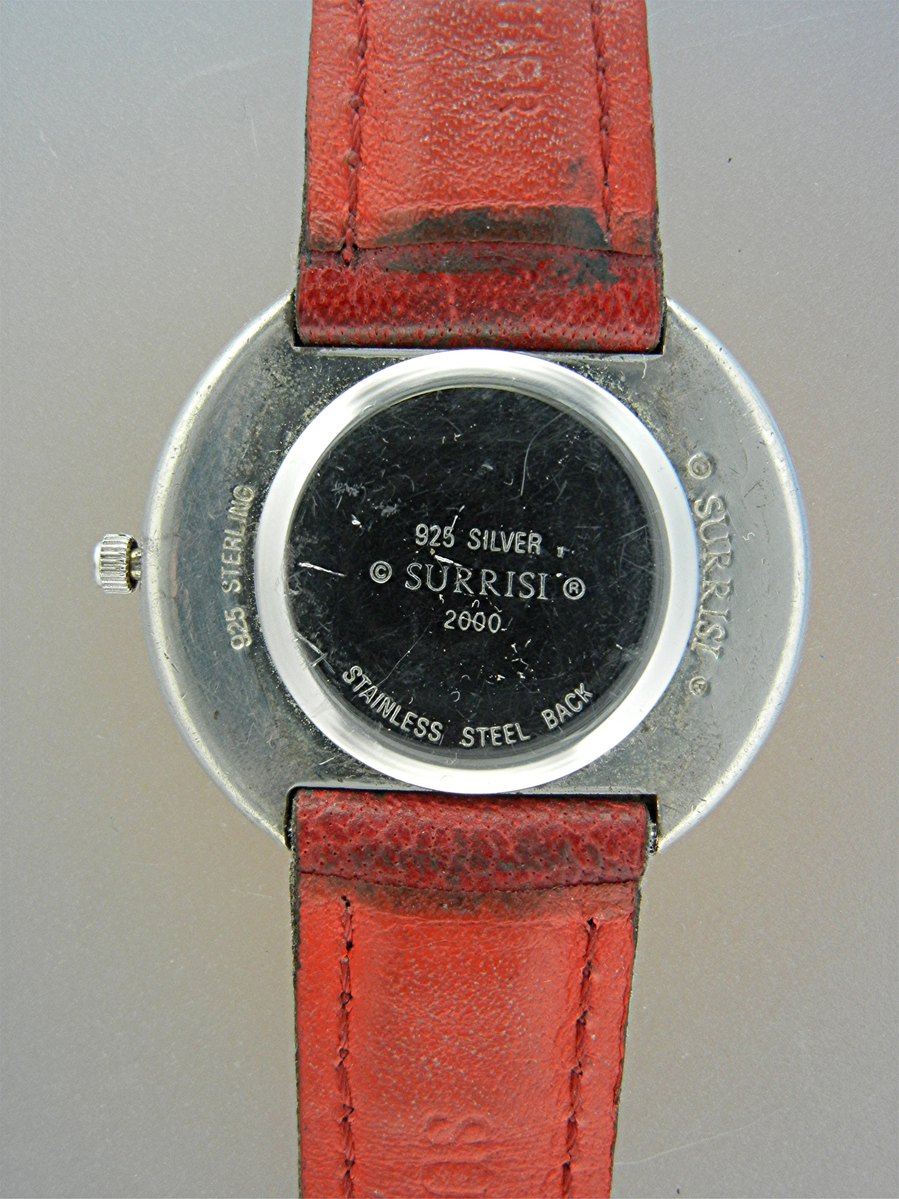 Surrisi Sterling Silver Santa Fe Serpent Watch Coral Ey