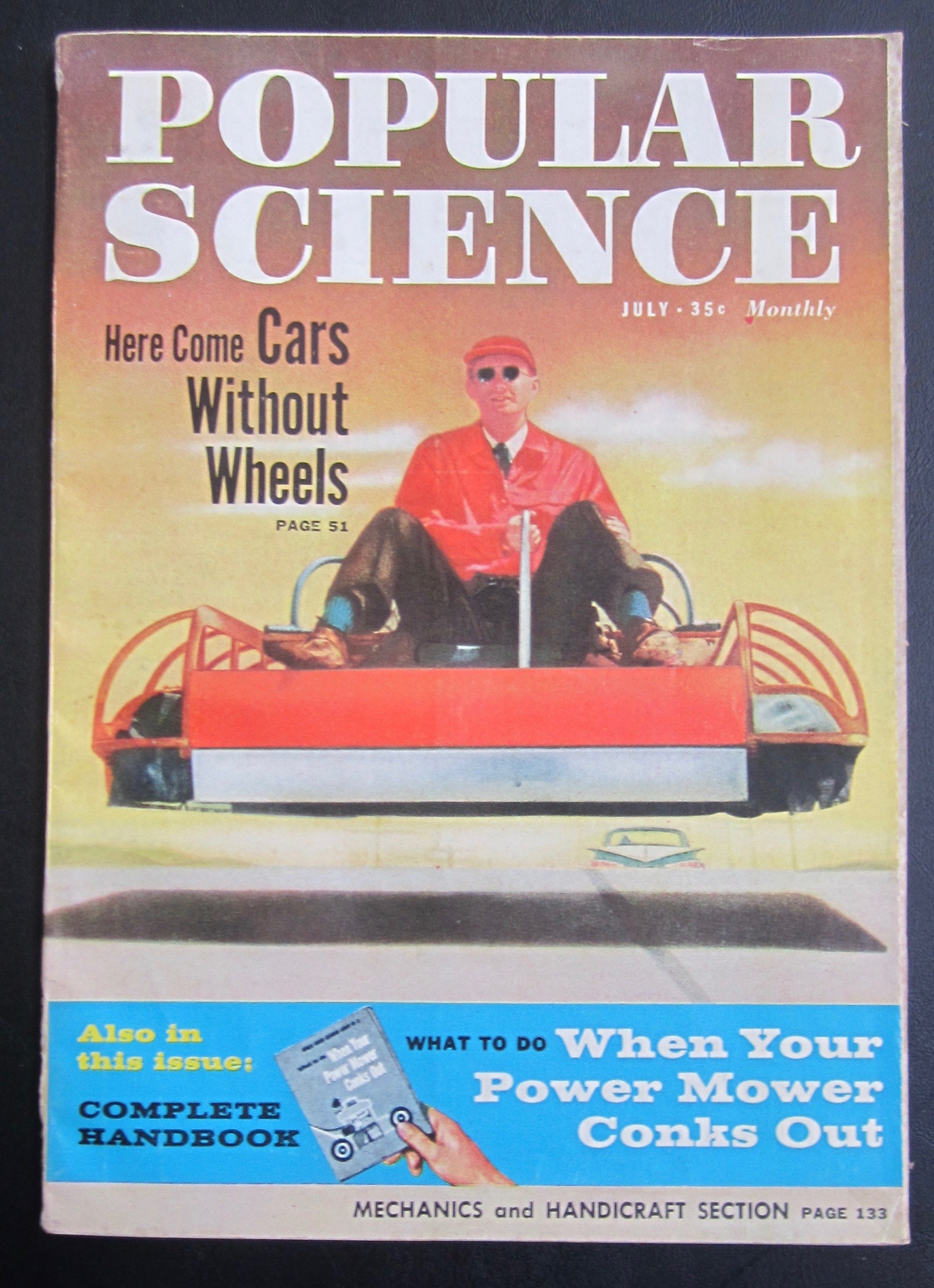 Popular Science Magazine-July 1959-Cars Without Wheels