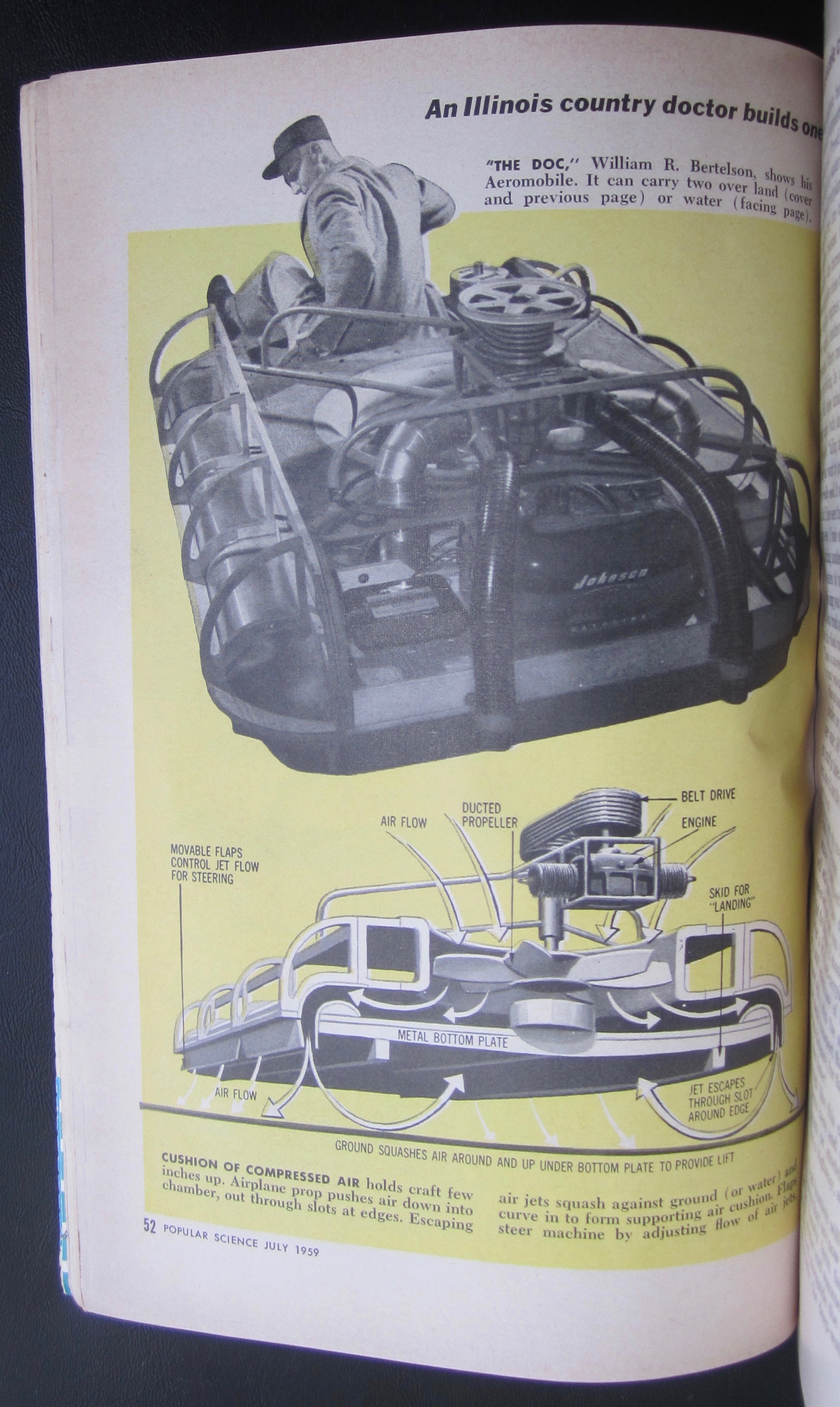 Popular Science Magazine-July 1959-Cars Without Wheels
