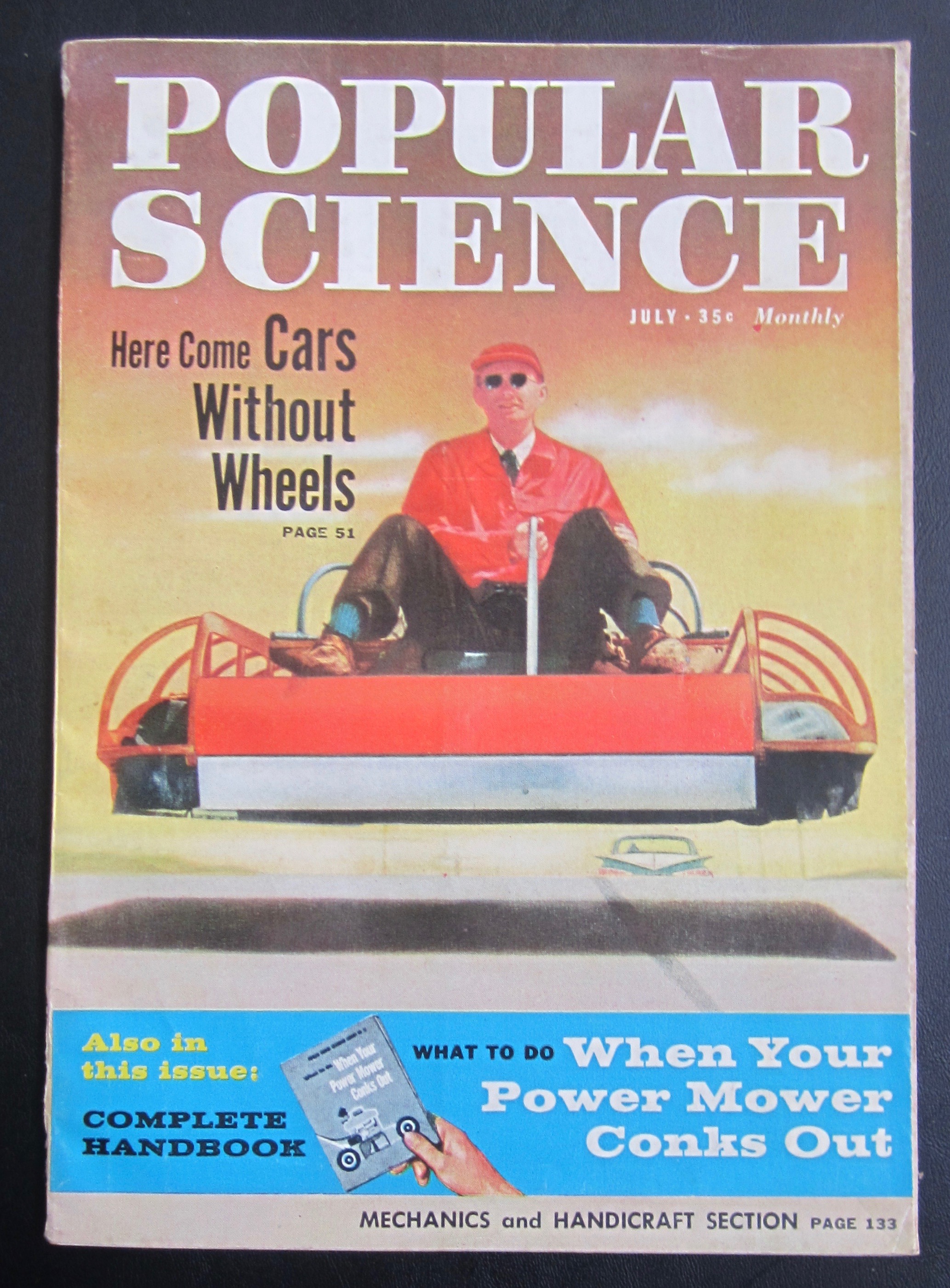 Popular Science Magazine-July 1959-Cars Without Wheels