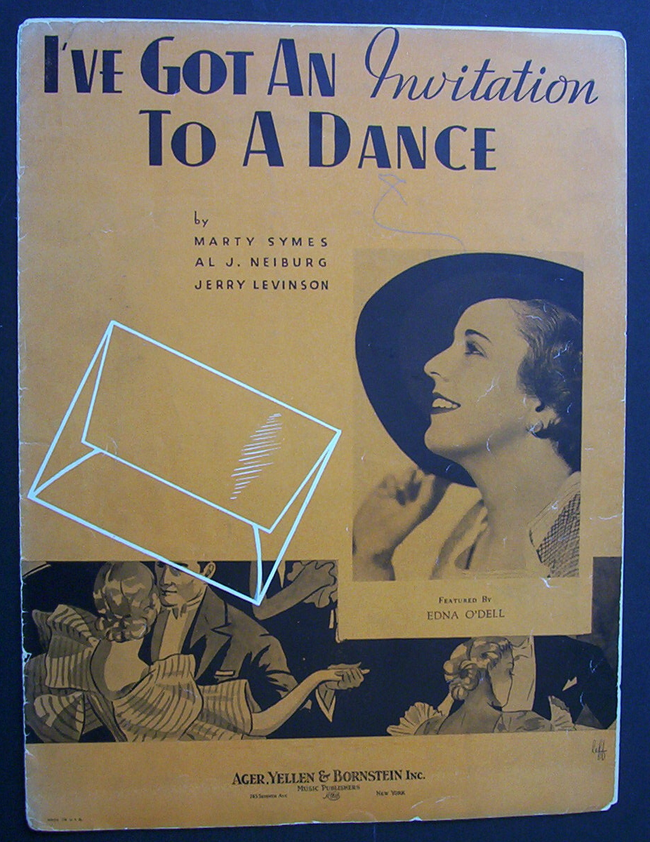 Sheet Music For 1934 I've Got An Invitation To A Dance
