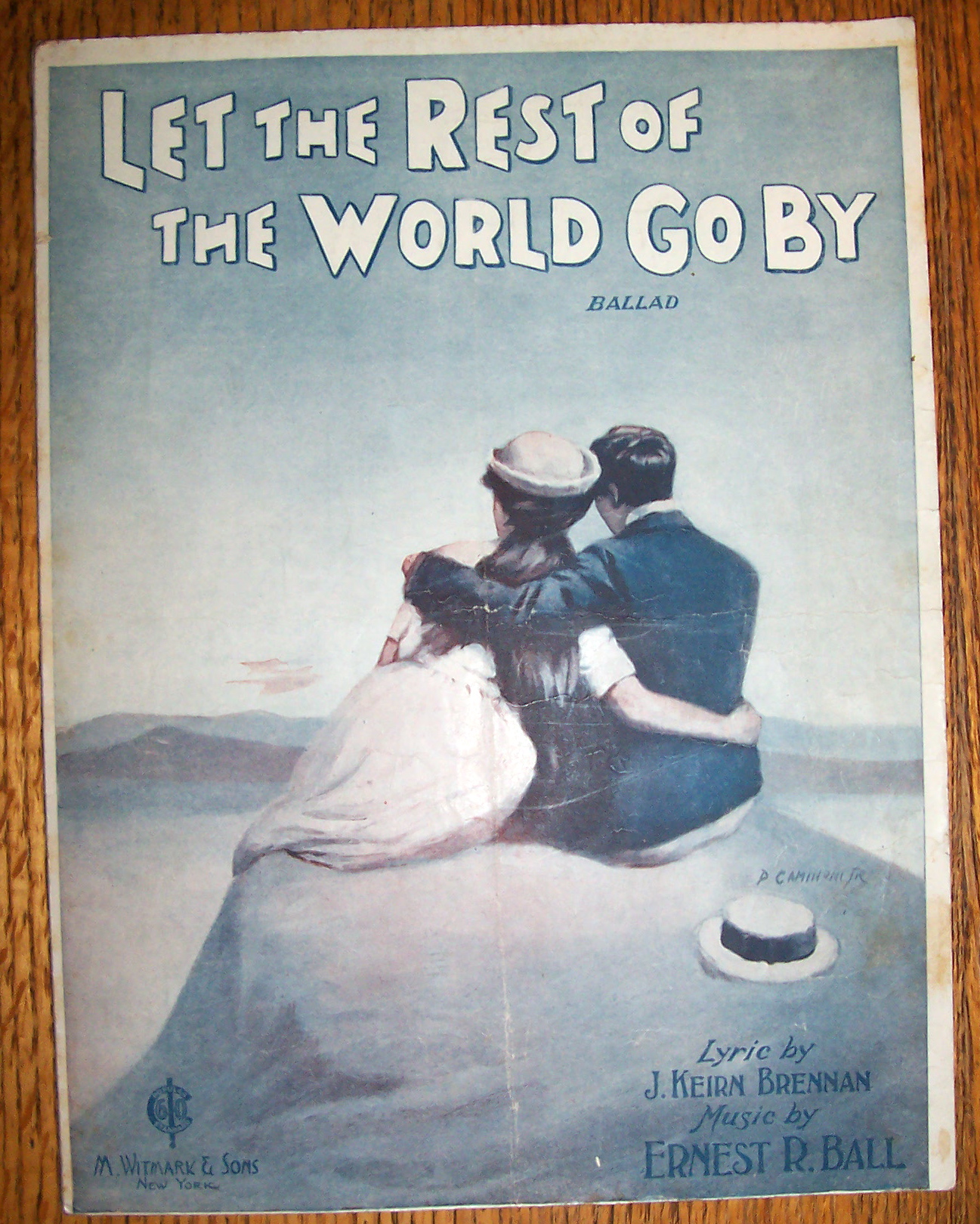 Sheet Music For 1919 Let The Rest Of The World Go By