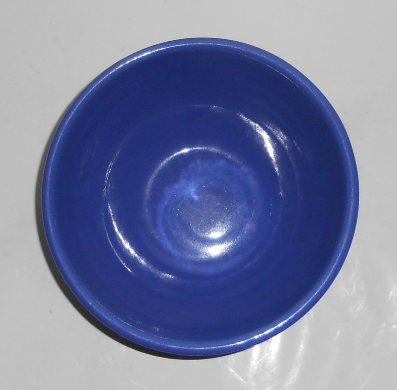 VINTAGE Bauer Pottery Ring Ware Cobalt #24 Mixing Bowl
