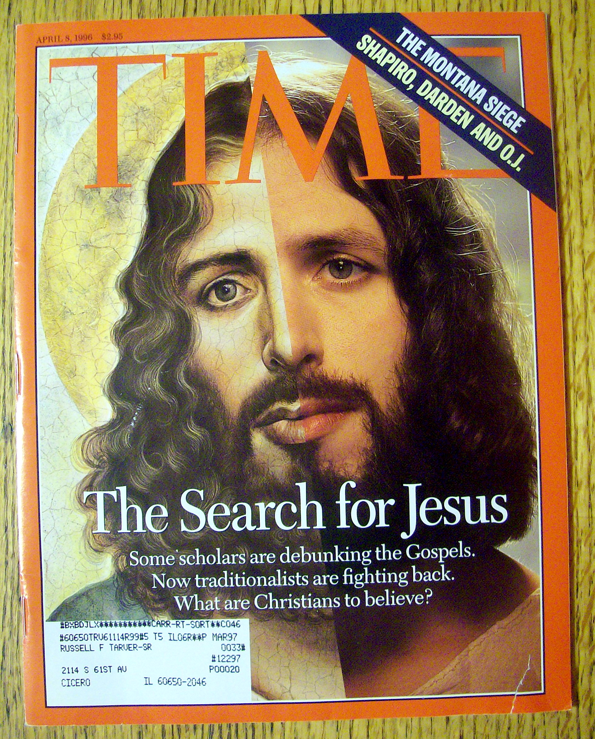 Time Magazine-April 8, 1996-The Search For Jesus