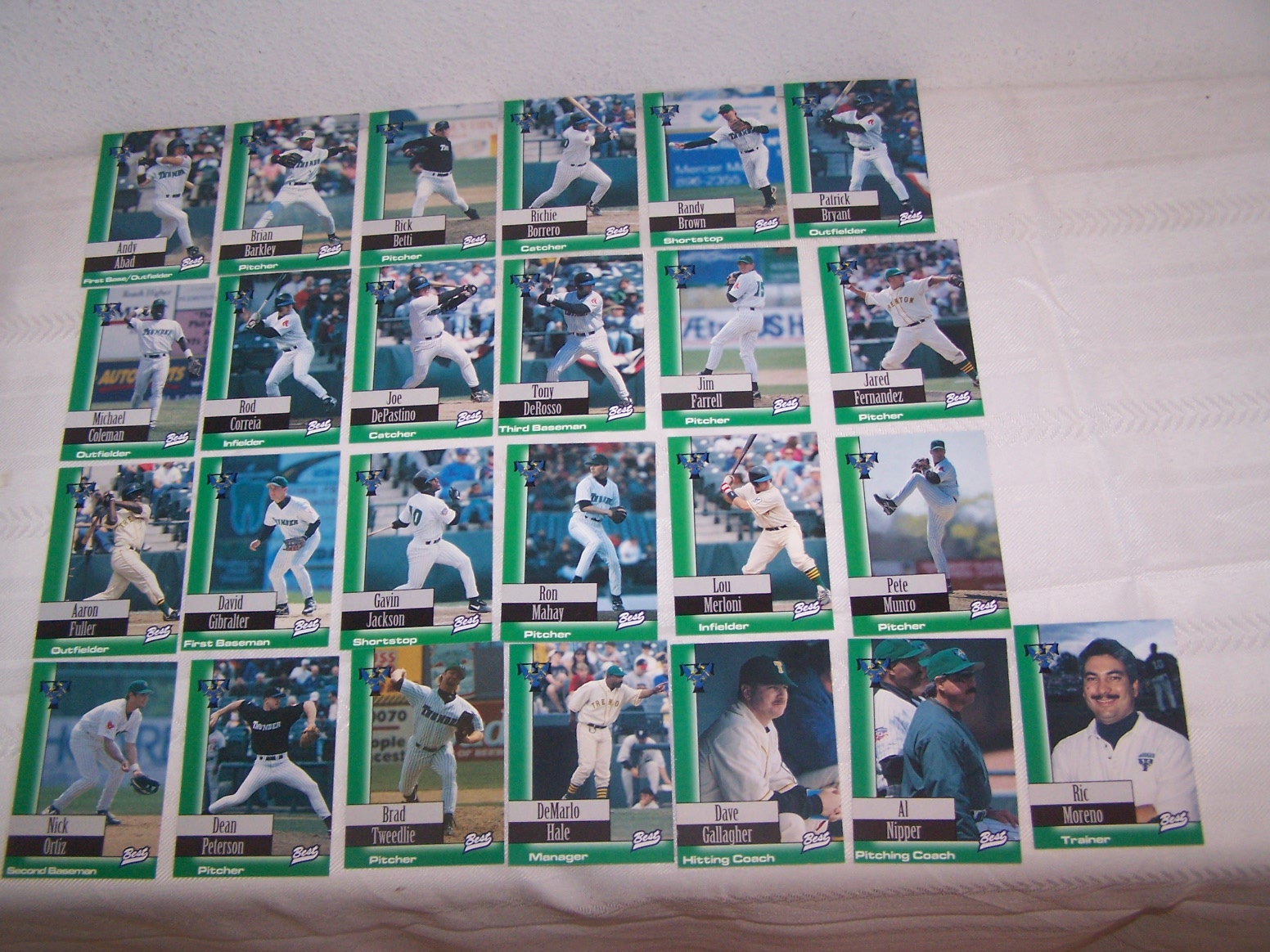 25 Cards, 1997 Trenton Thunder Best Baseball Cards