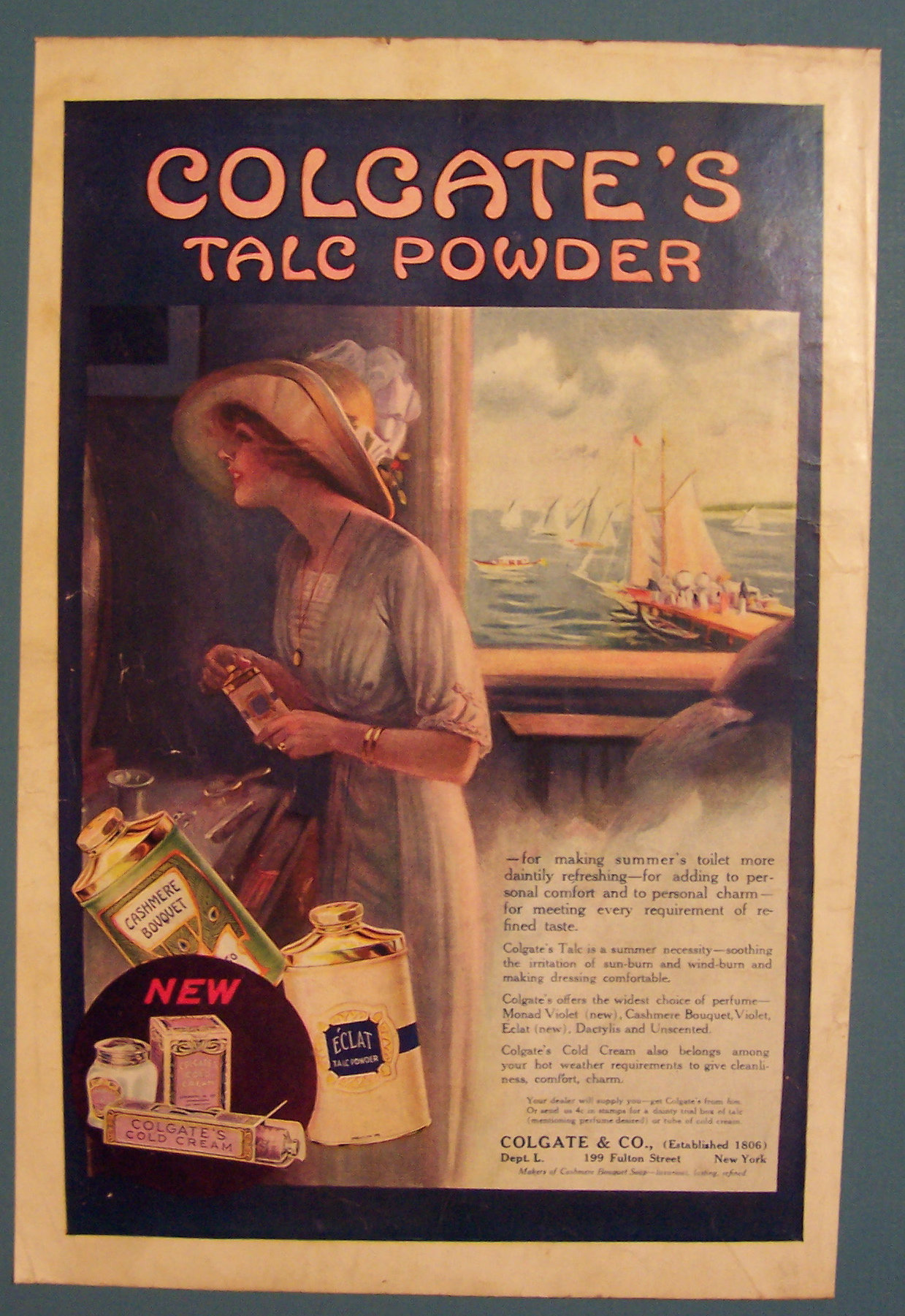 1912  Colgate Talc Powder