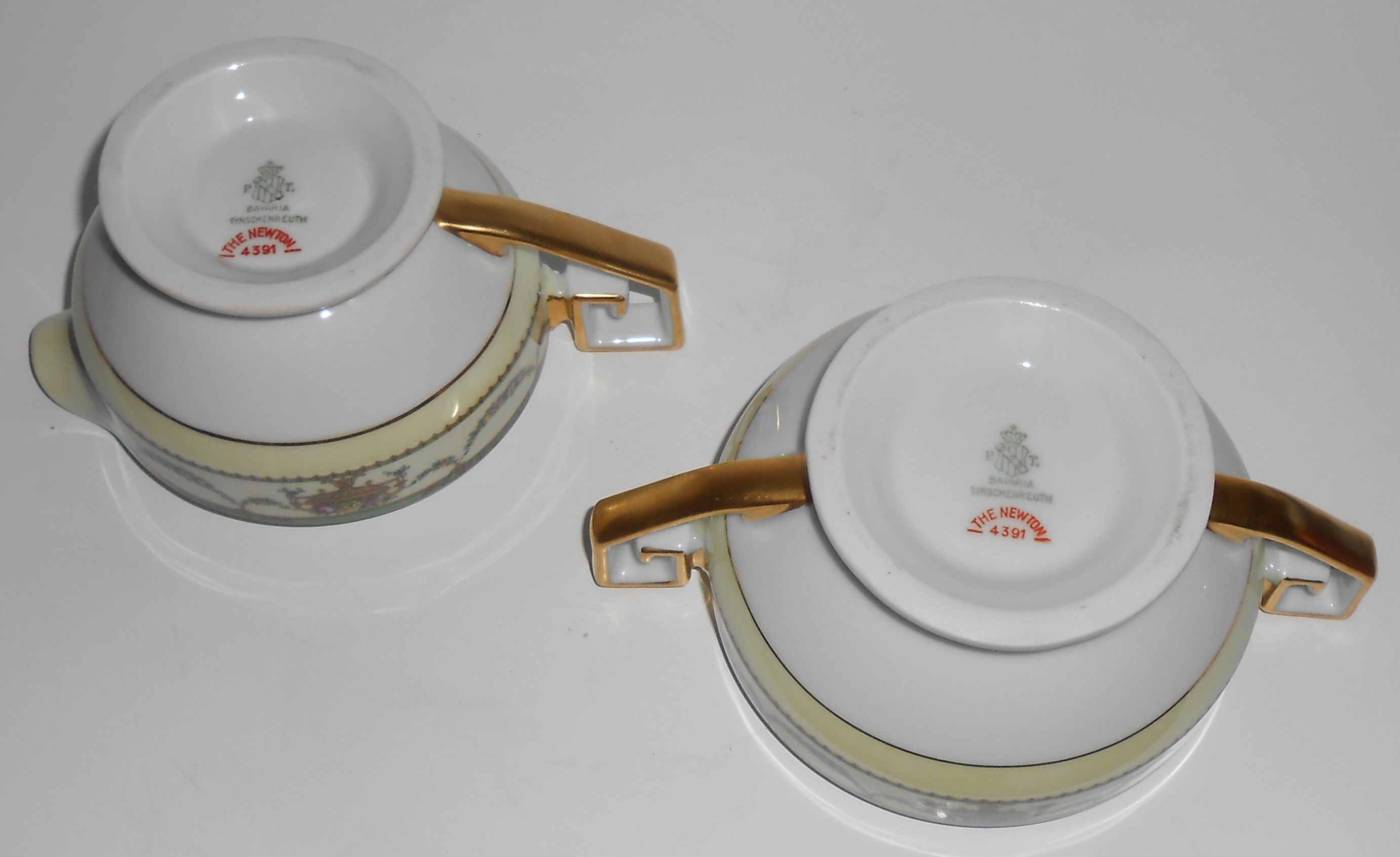 Mitterteich China Bavaria Porcelain 22604 Floral w/Gold