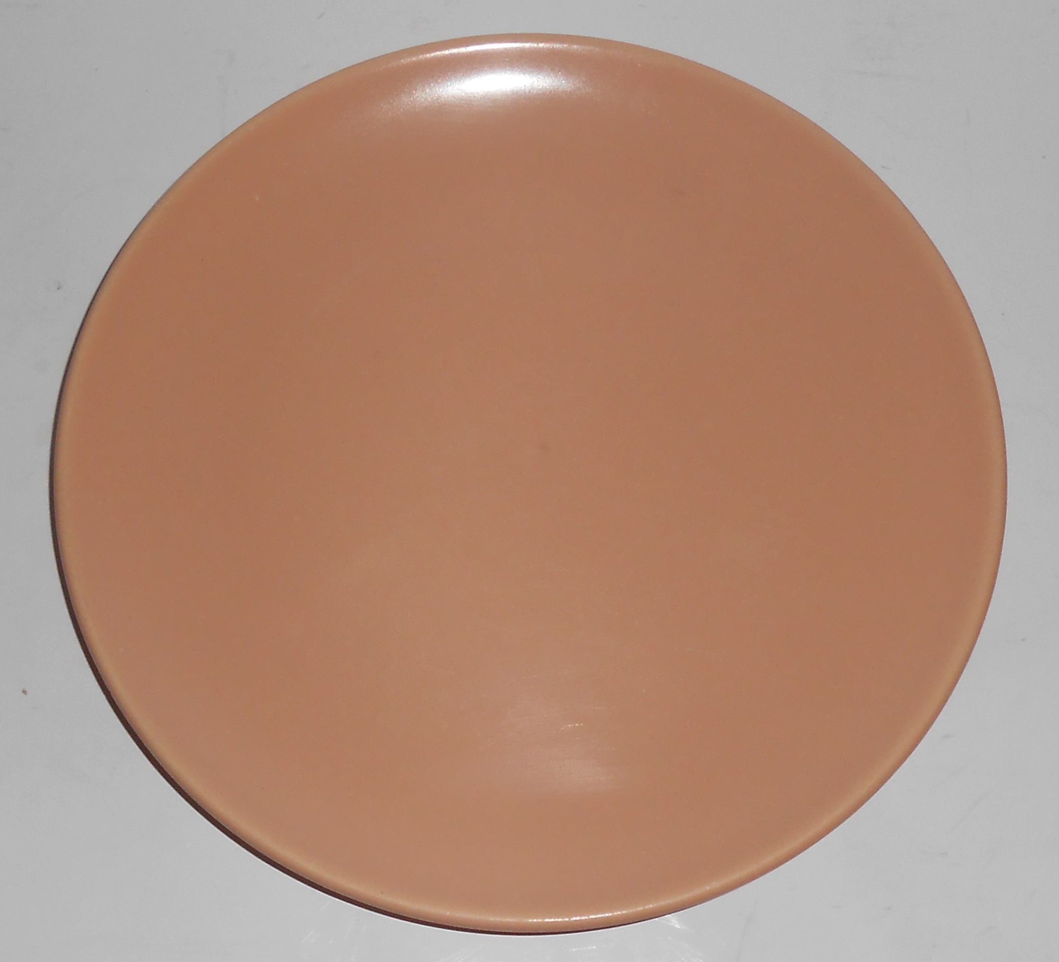 Catalina Pottery Rancho Ware Satin Coral Salad Plate