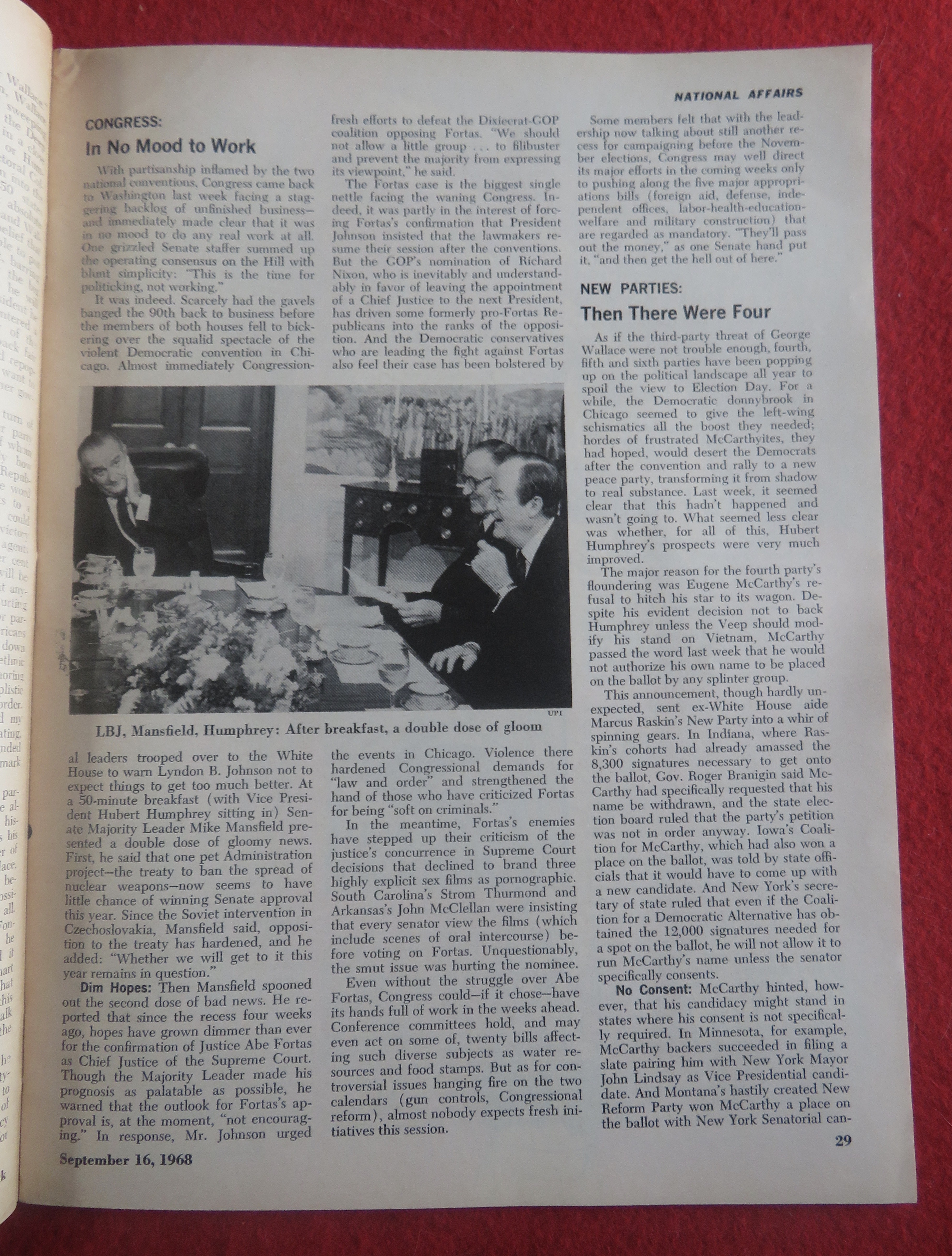 Newsweek Magazine-September 16, 1968-G. Wallace