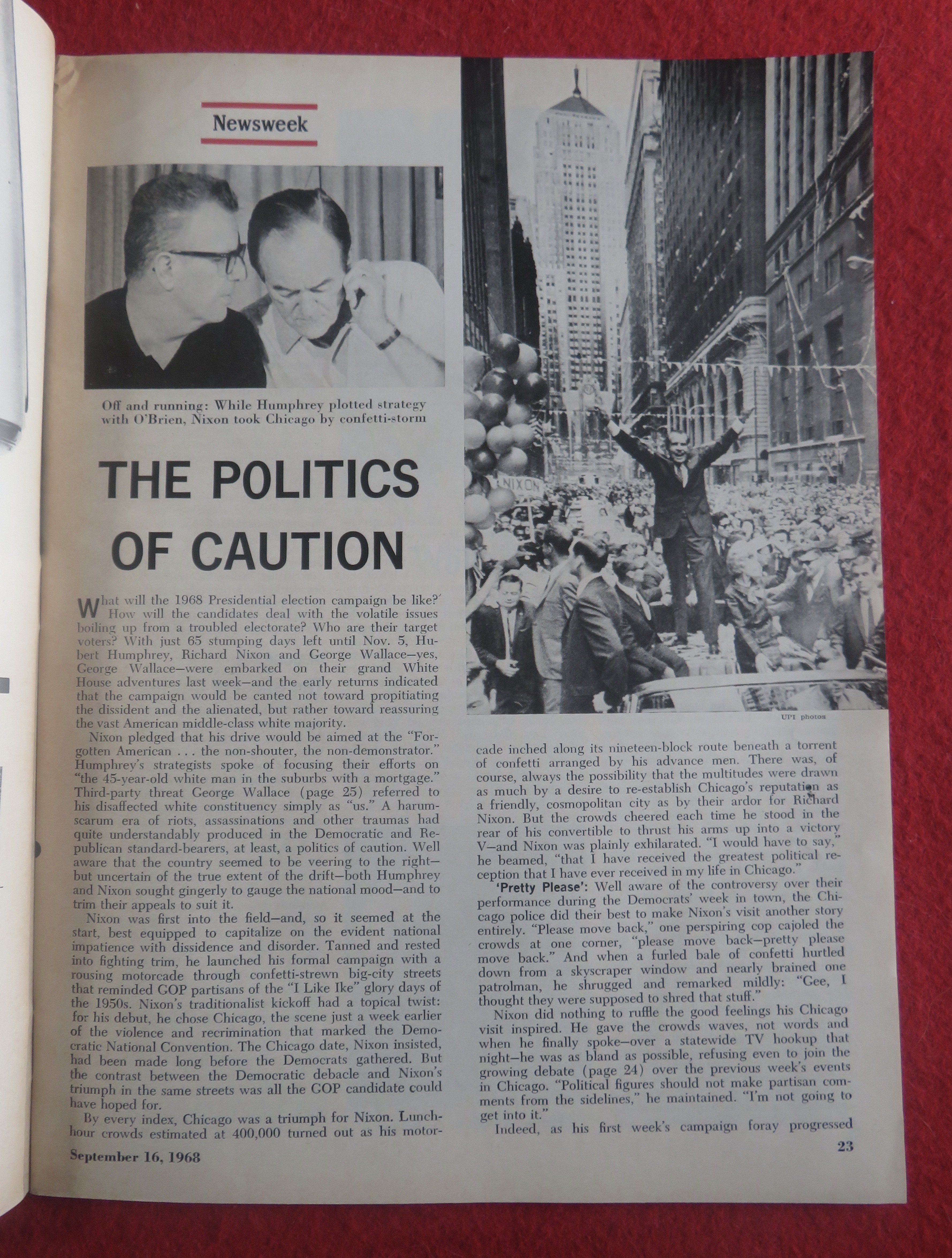 Newsweek Magazine-September 16, 1968-G. Wallace
