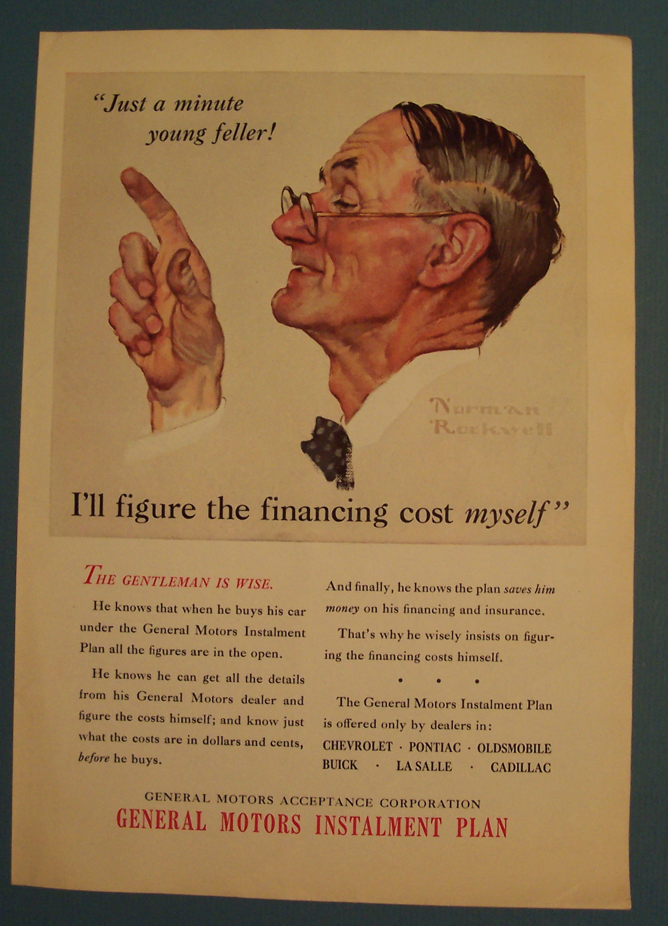 1939 General Motors Plan By Norman Rockwell