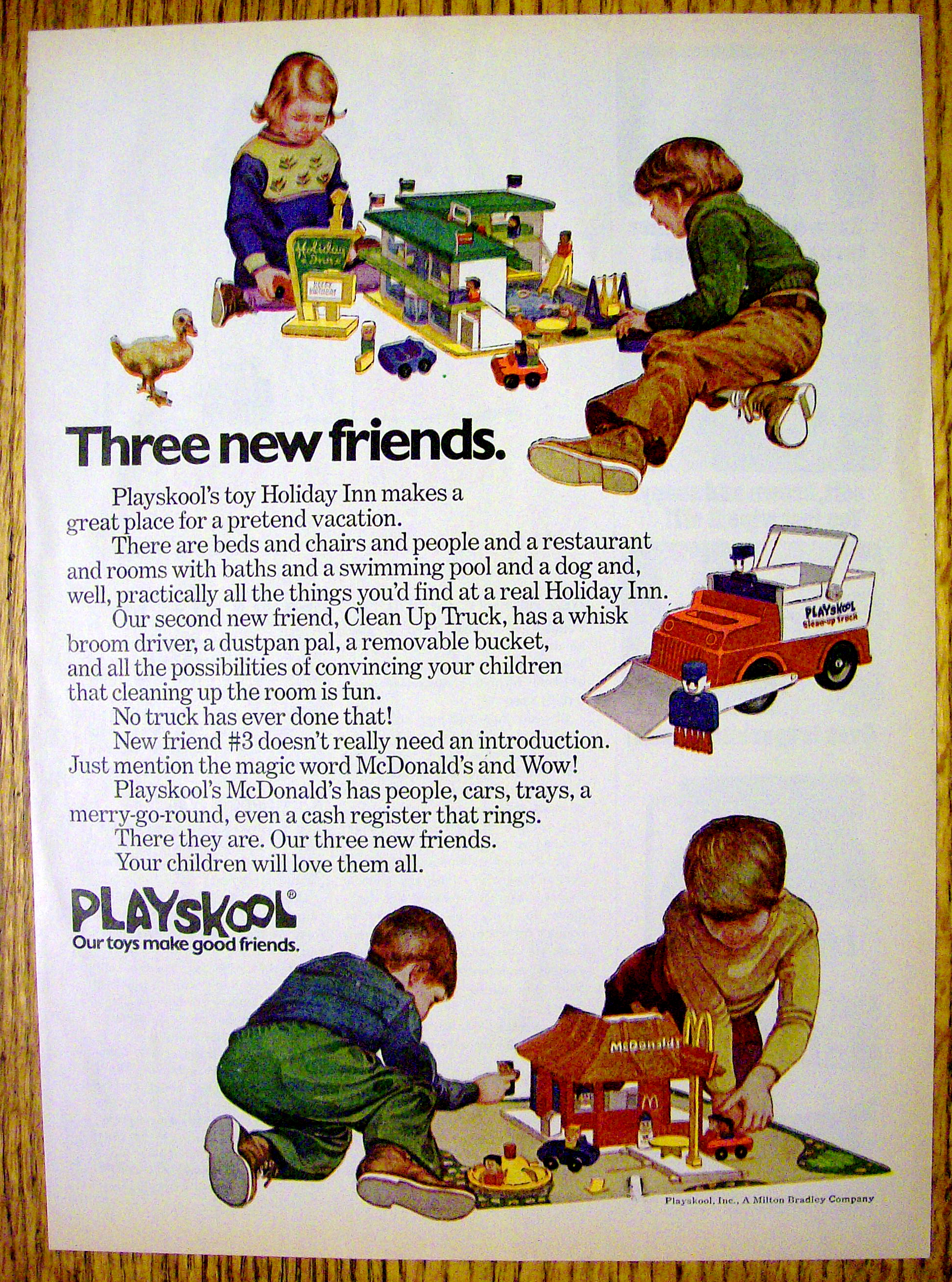 1974 Playskool Toys with Holiday Inn & McDonald's