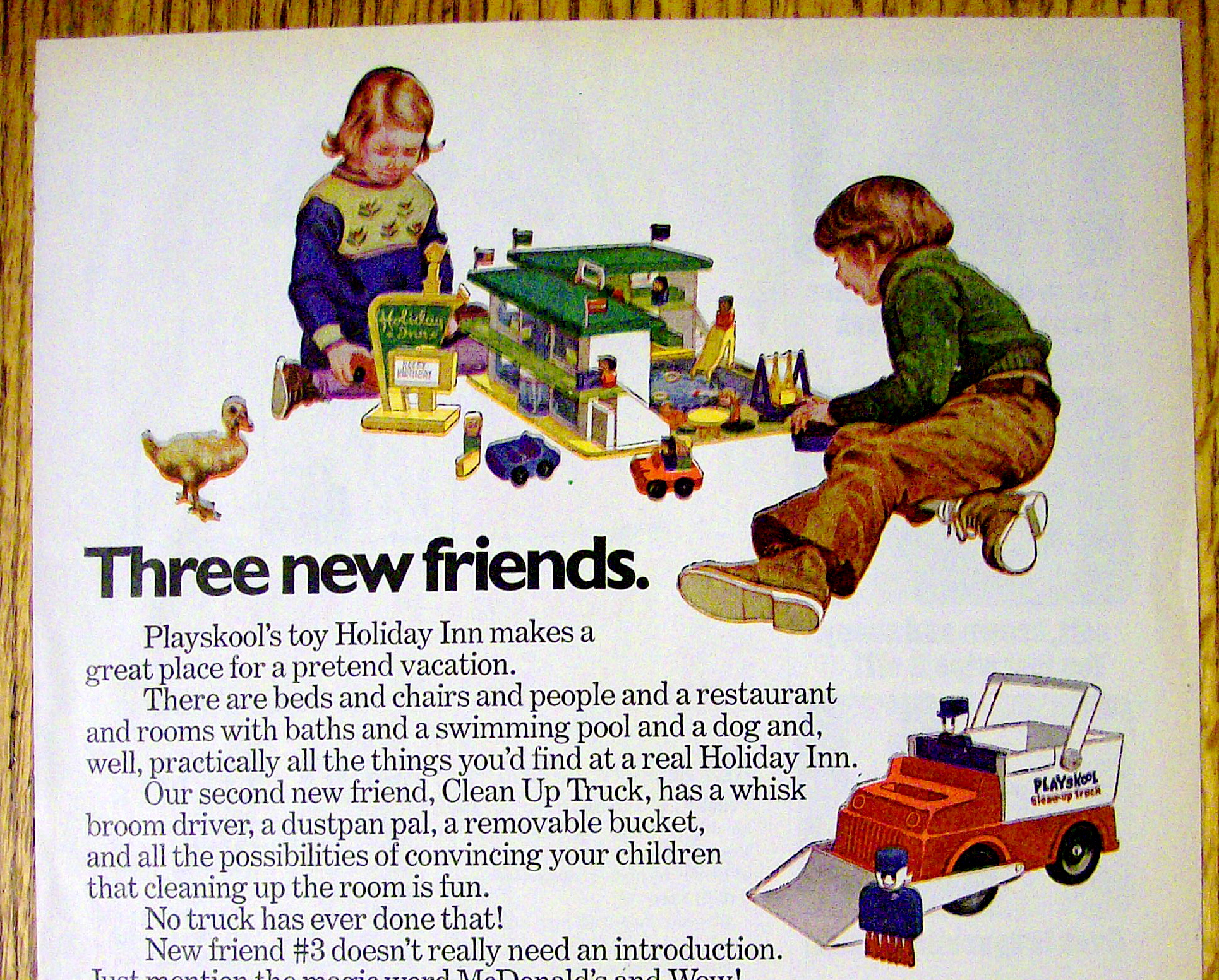 1974 Playskool Toys with Holiday Inn & McDonald's