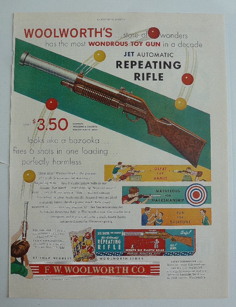 1950 Woolworth's With Jet Automatic Repeating Rifle