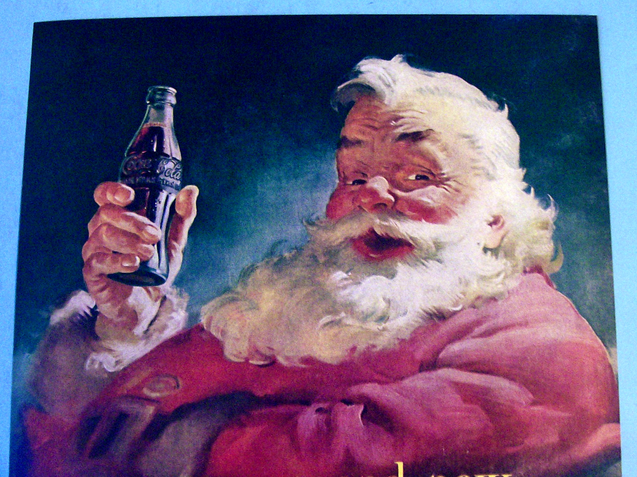 1952 Coca Cola (Coke) with Santa Claus & Children
