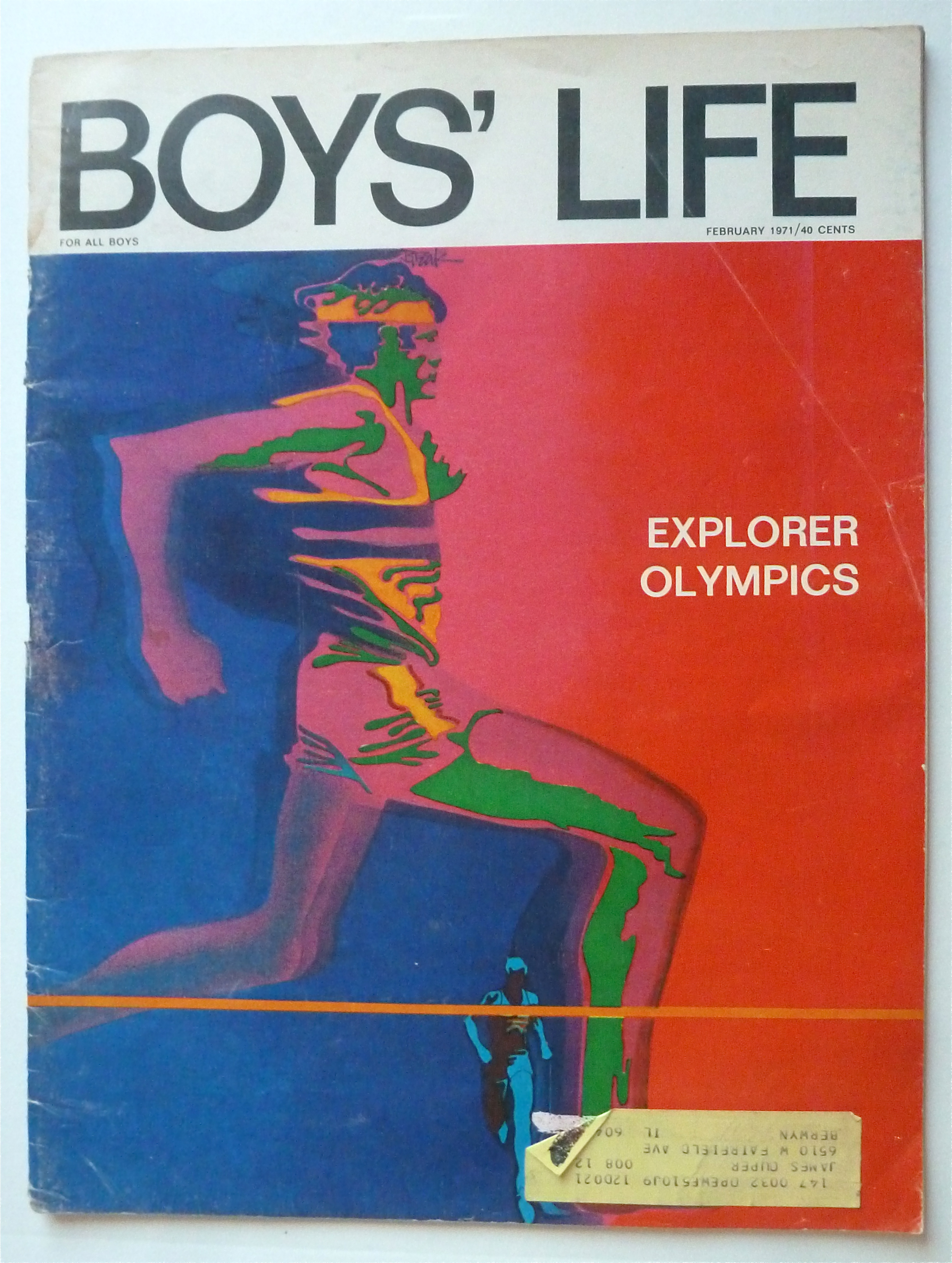 Boys Life Magazine February 1971 Explorer Olympics