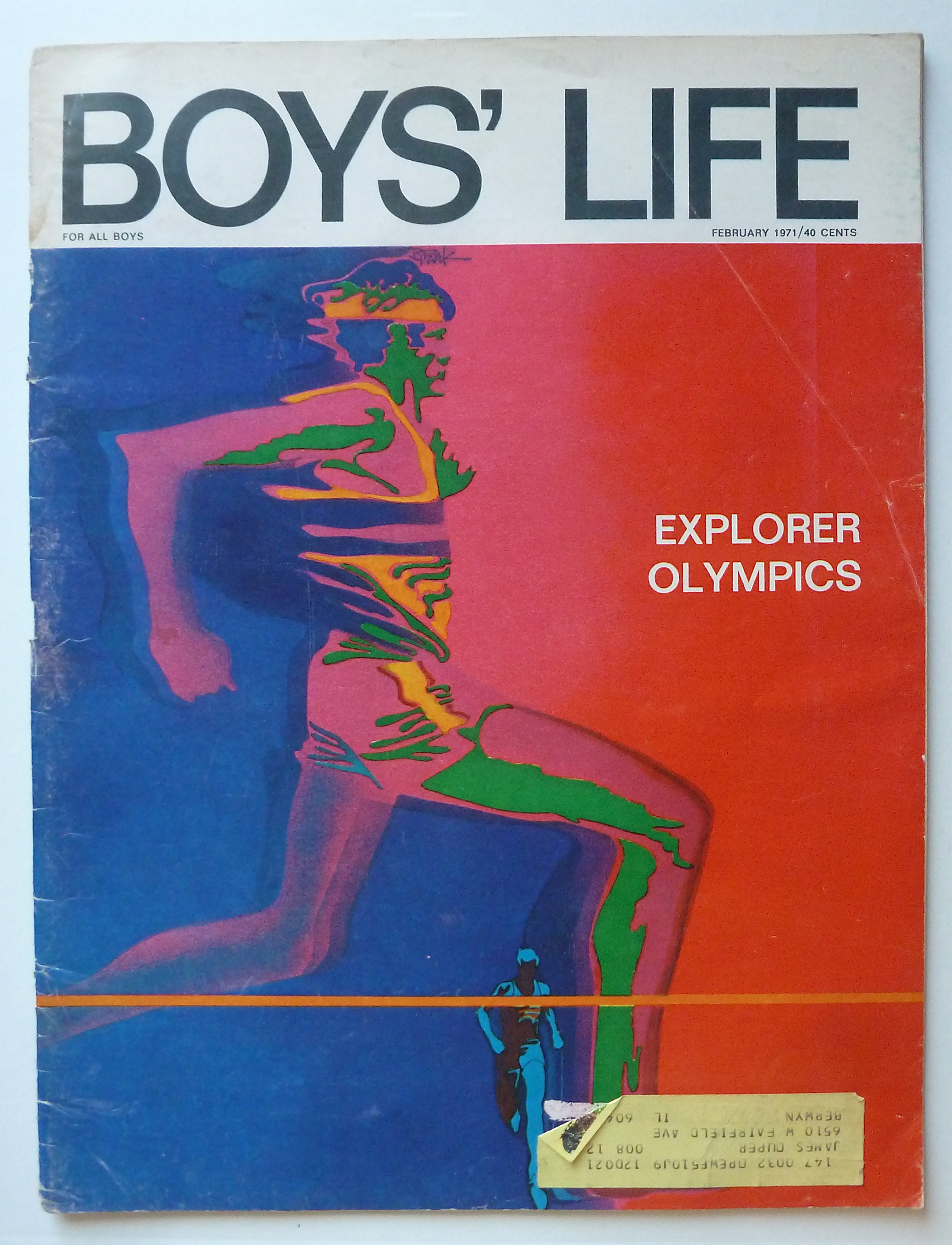 Boys Life Magazine February 1971 Explorer Olympics