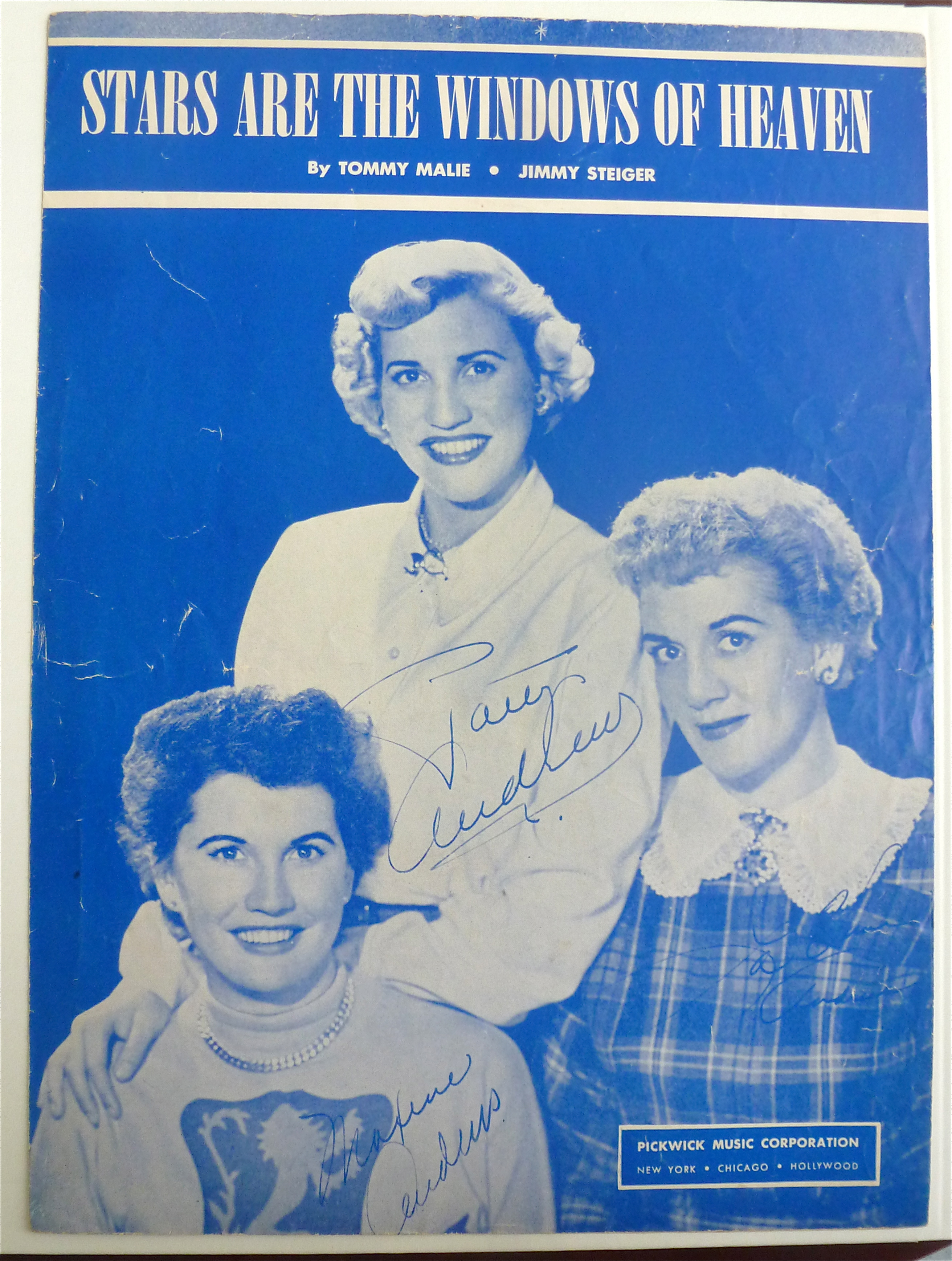 Sheet Music For 1926 Stars Are The Windows Of Heaven