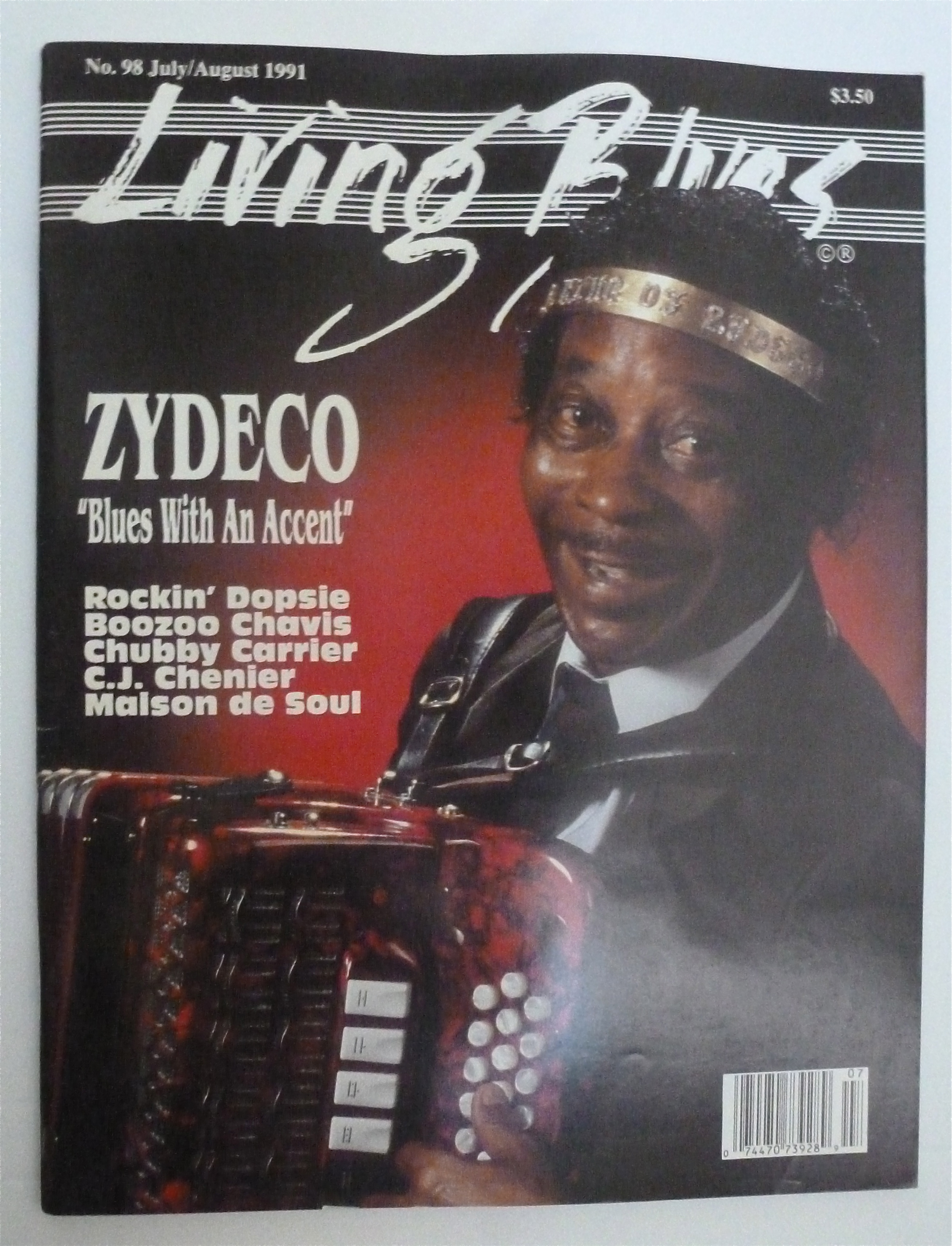Living Blues Magazine July/August 1991 Rockin' Dopsie