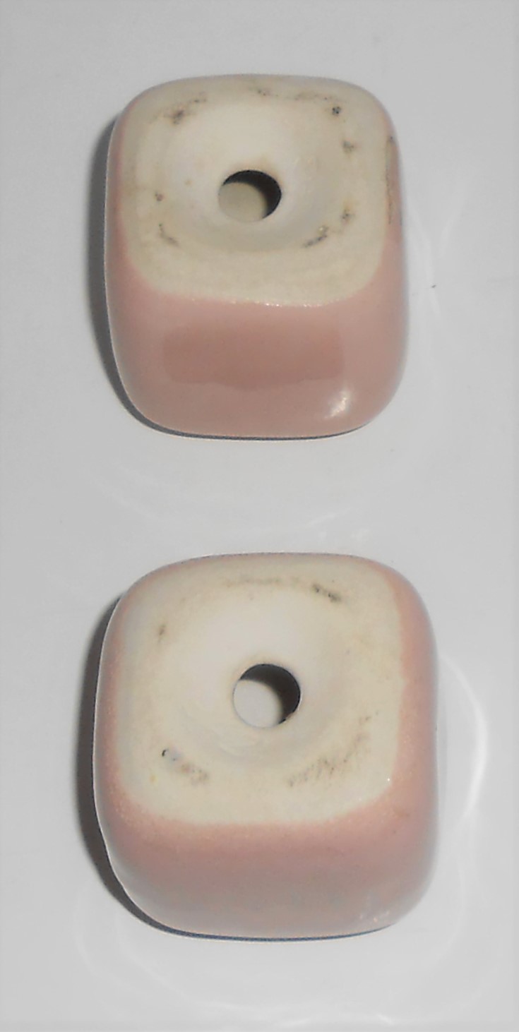 Early Winfield Gabriel China Pottery Purple / Pink Salt