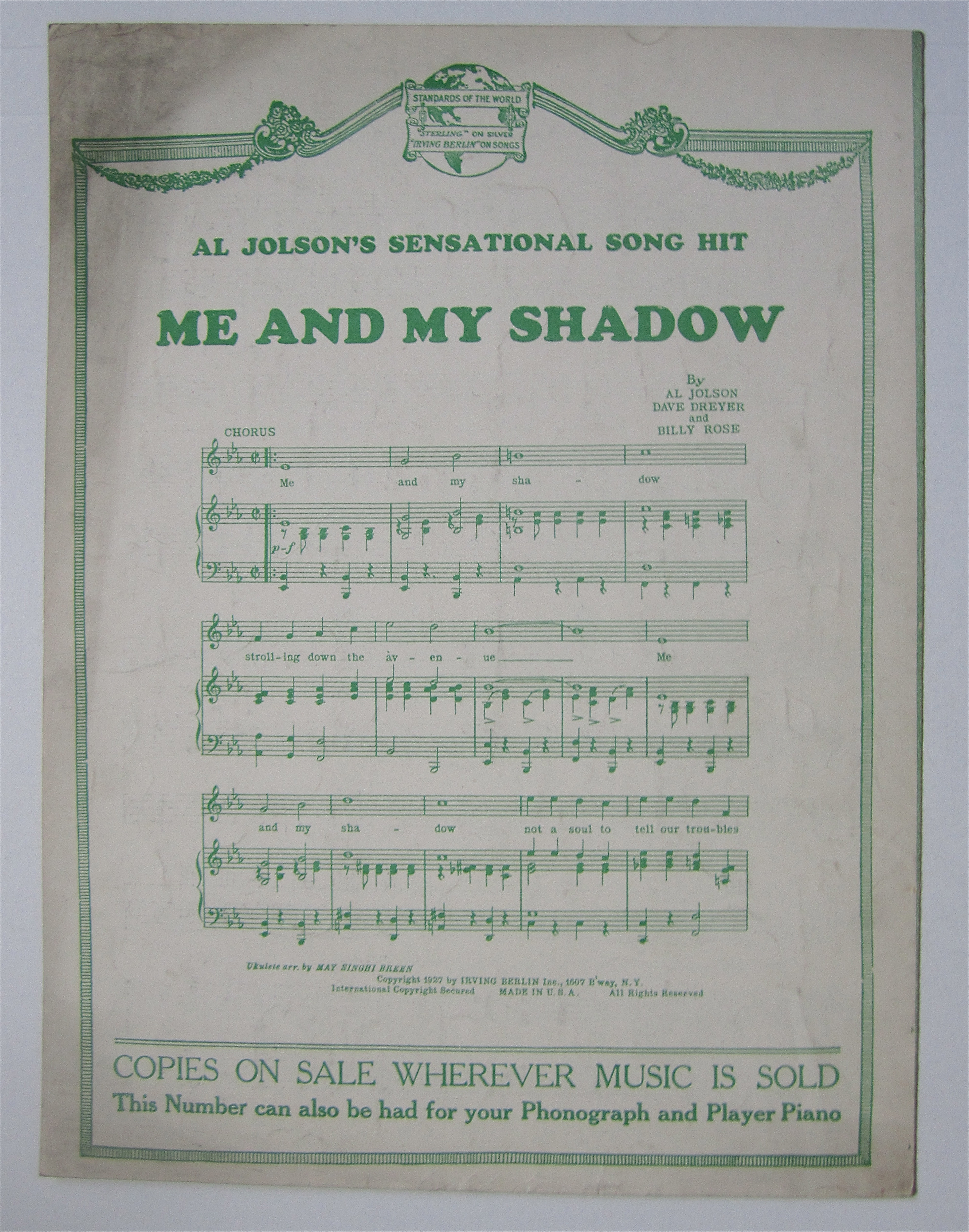 Sheet Music 1927 Dawning