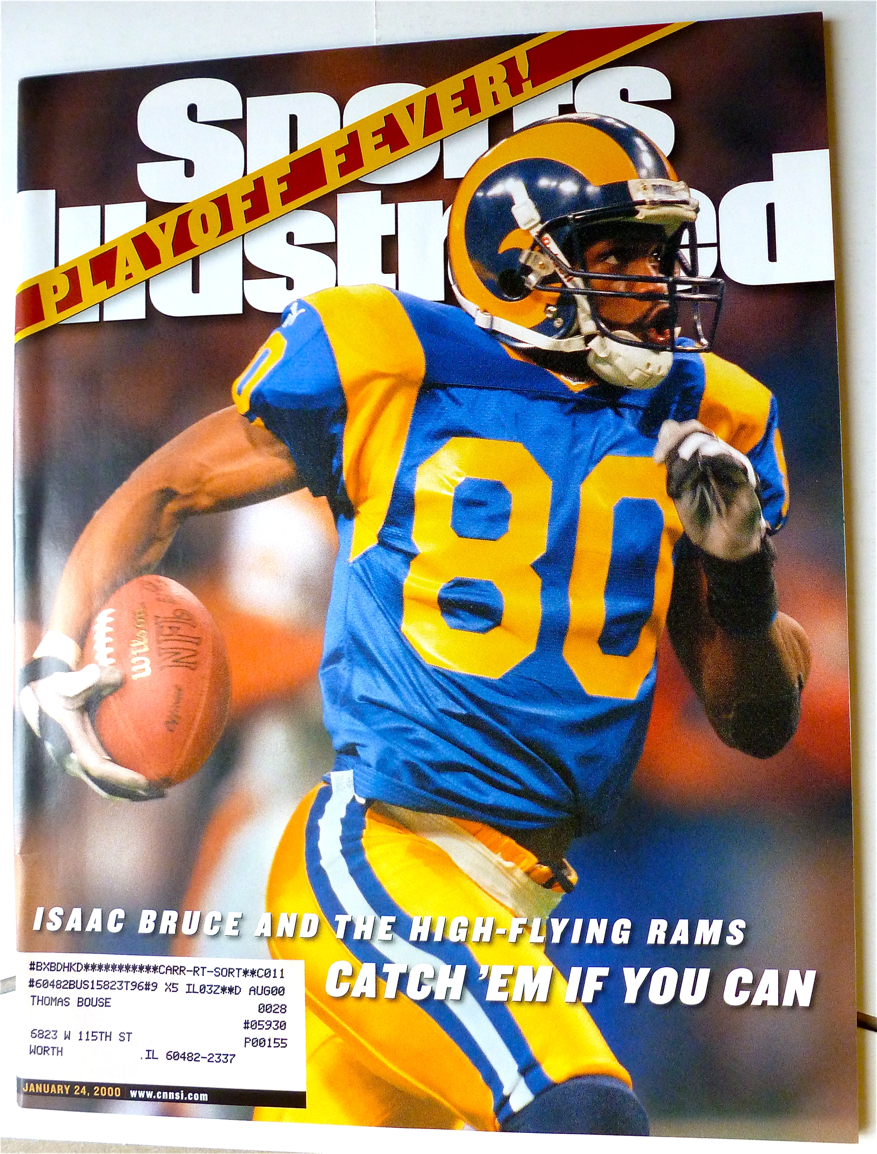 Sports Illustrated Magazine -Jan 24, 2000- Isaac Bruce