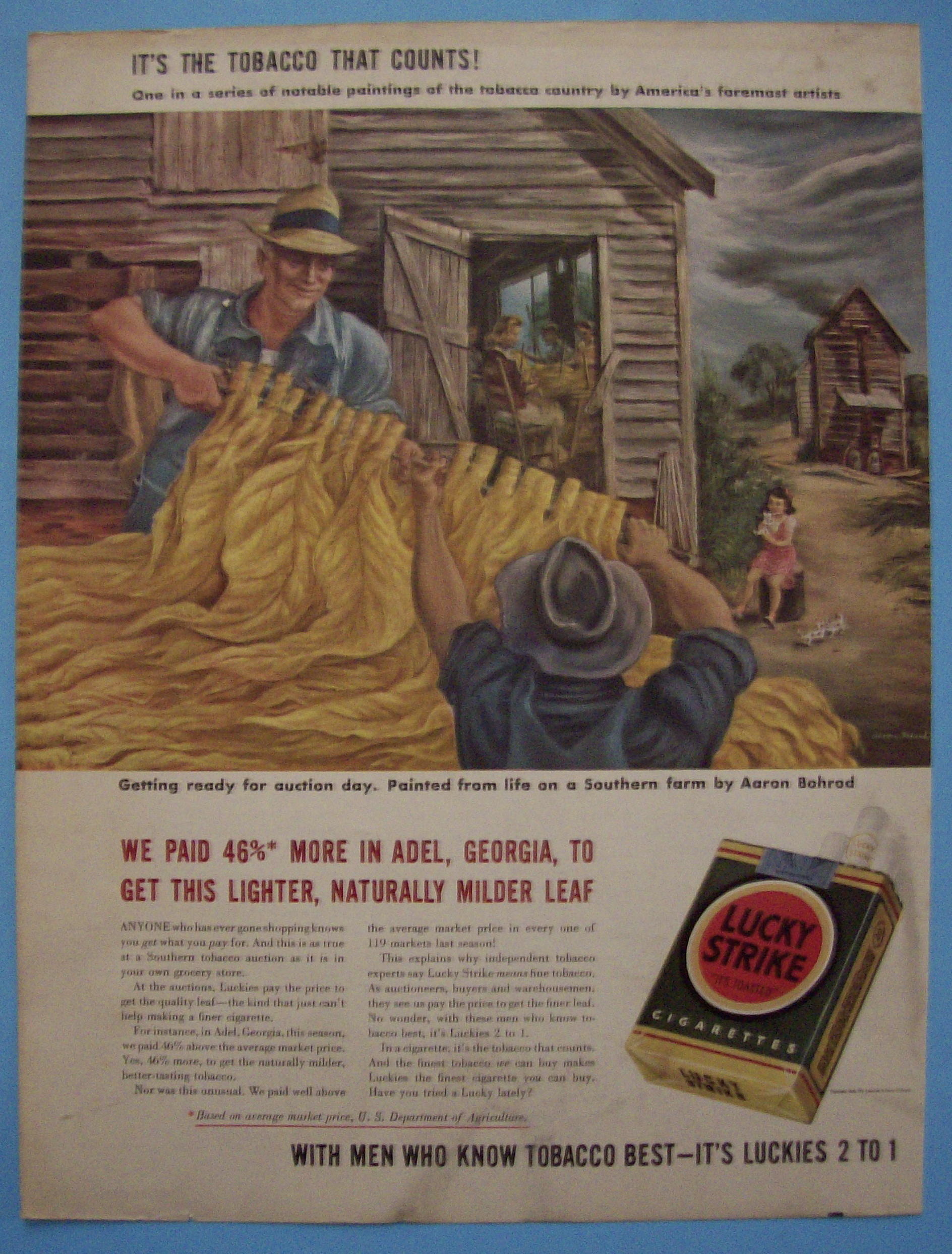 1942 Lucky Strike Cigarette By Aaron Bohrod
