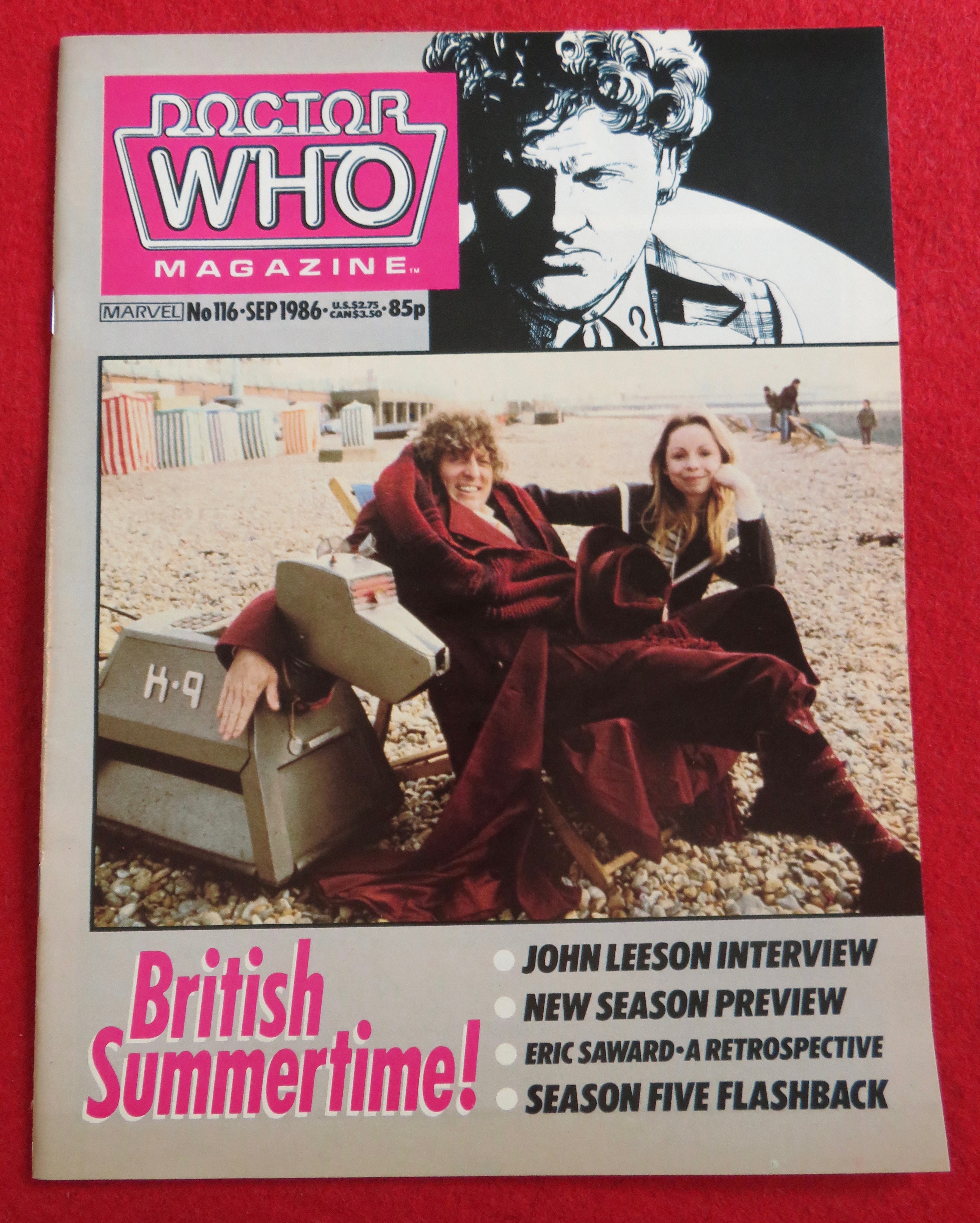 Doctor (Dr) Who Magazine September 1986 John Leeson