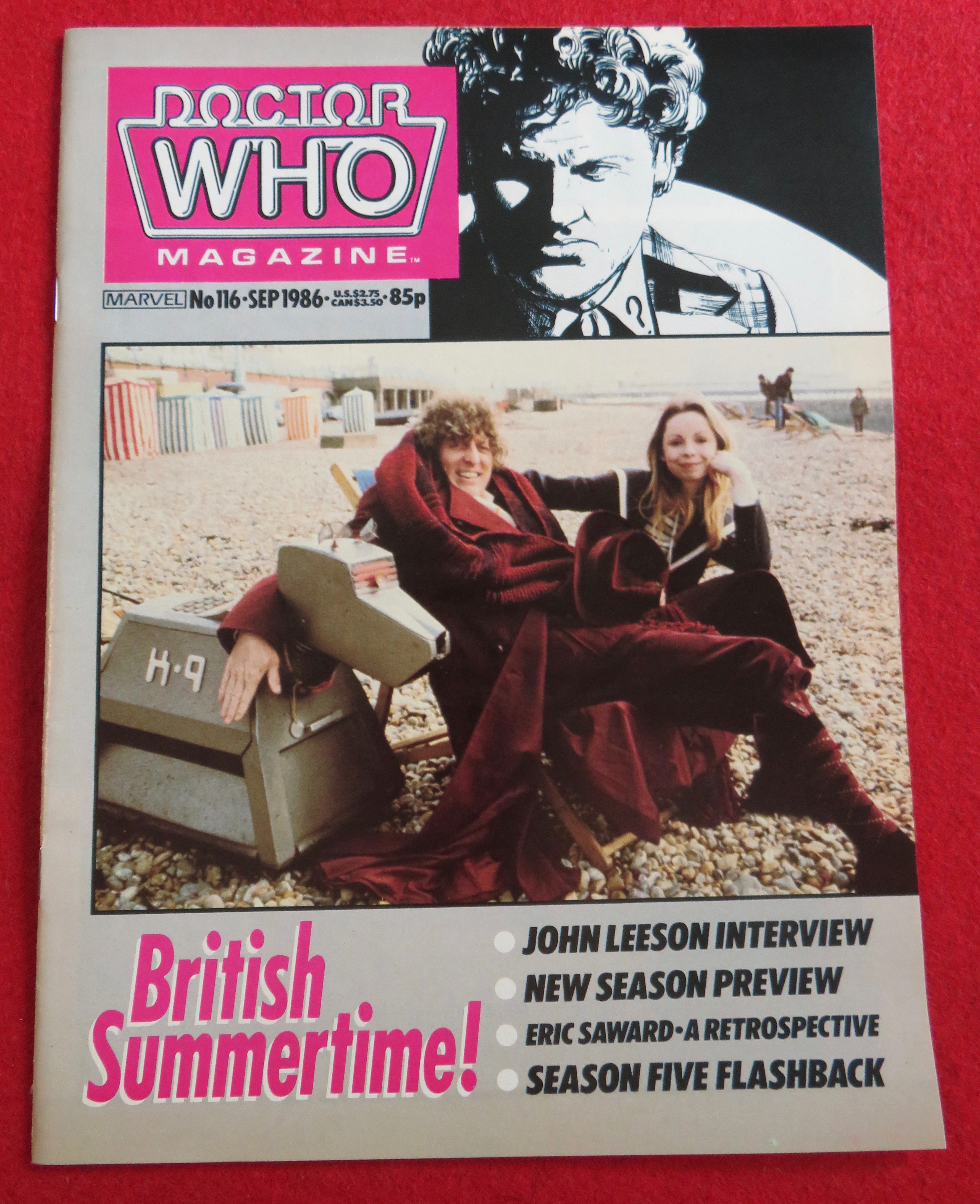 Doctor (Dr) Who Magazine September 1986 John Leeson