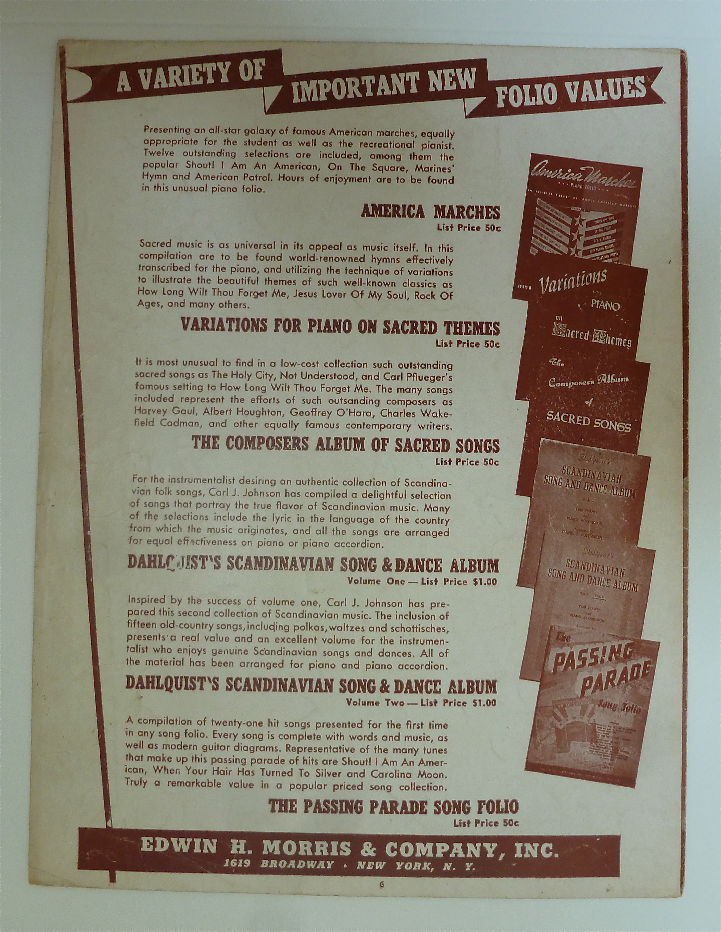 Sheet Music For 1942 The Honey Song